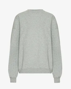Organic Oversized Crew - Heather Grey