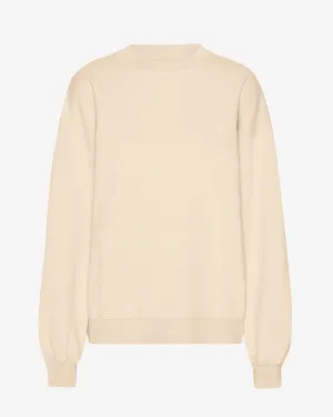 Organic Oversized Crew - Ivory White