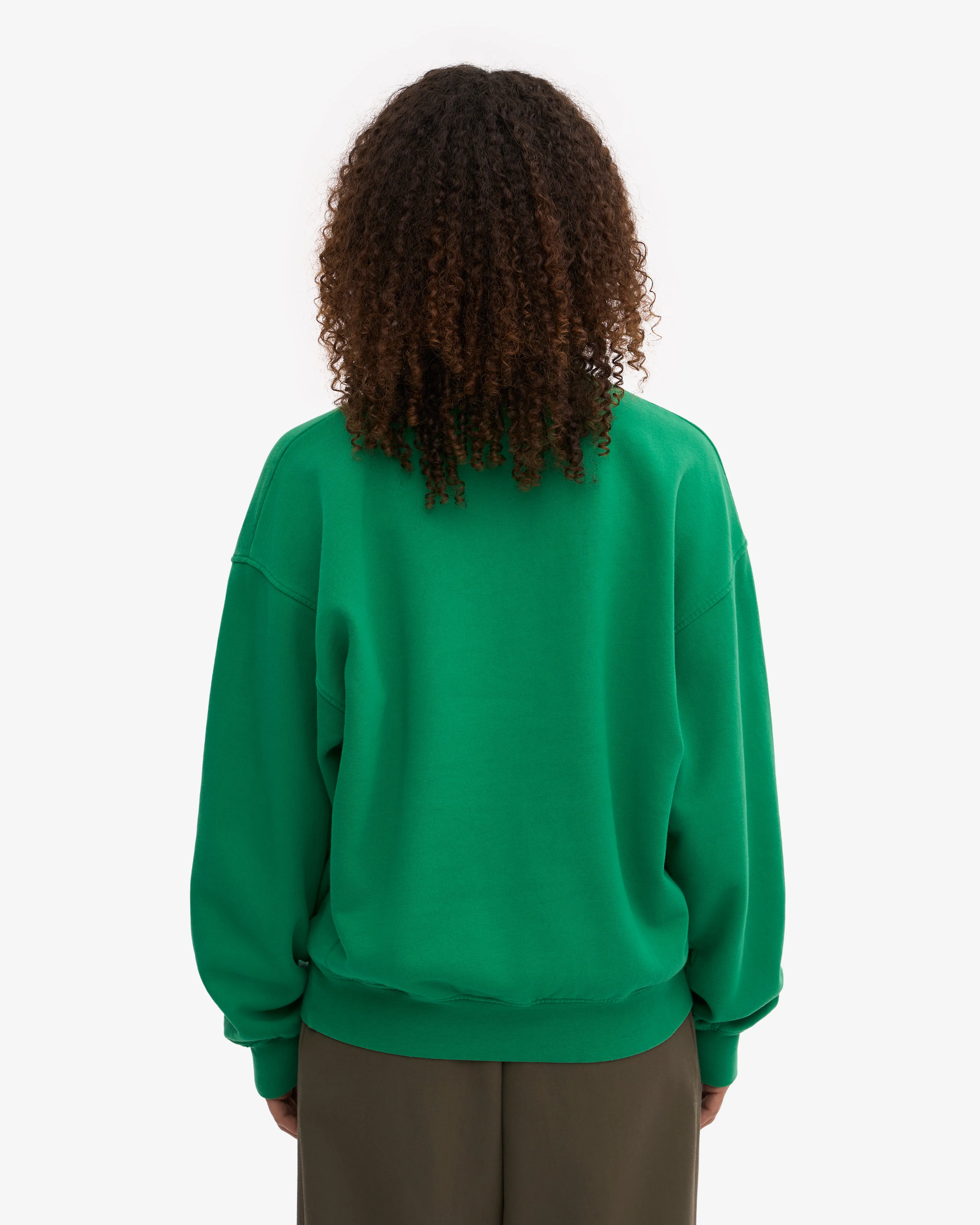 Organic Oversized Crew - Kelly Green