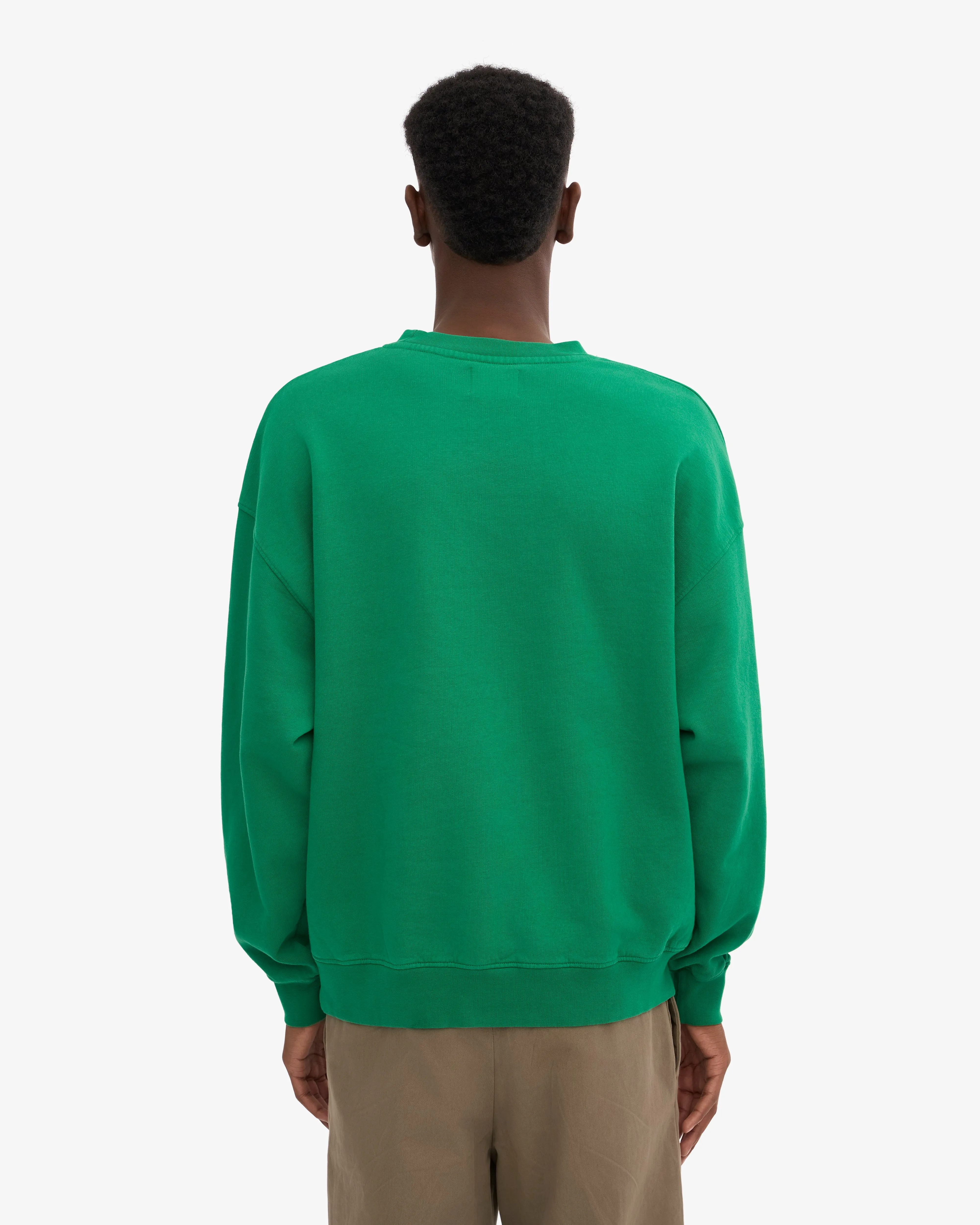 Organic Oversized Crew - Kelly Green