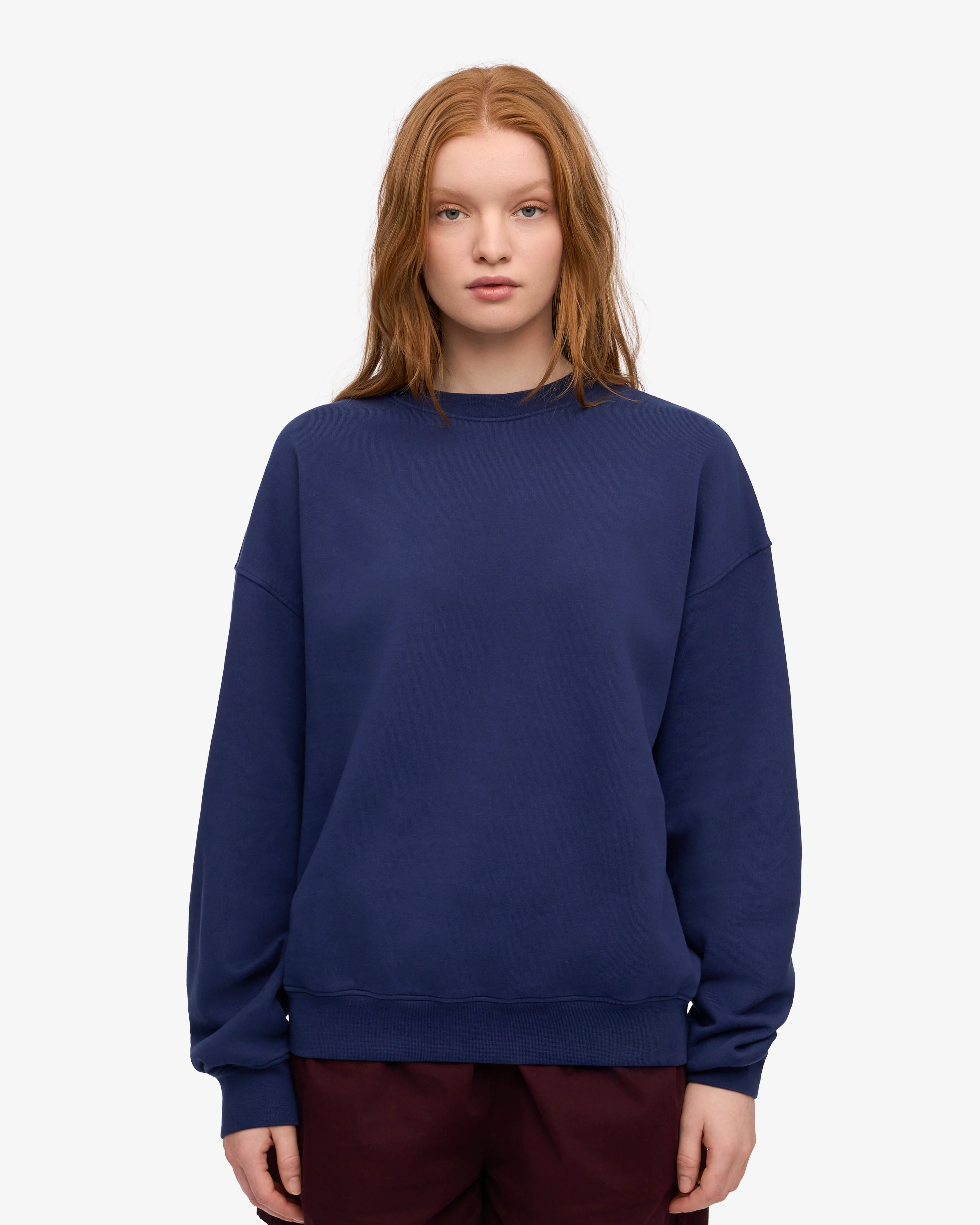 Organic Oversized Crew - Marine Blue