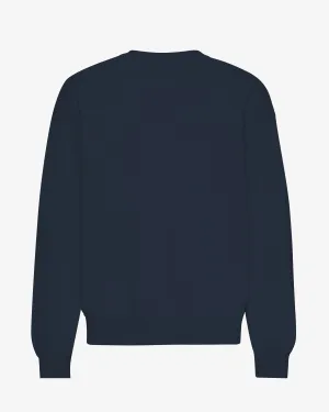 Organic Oversized Crew - Navy Blue