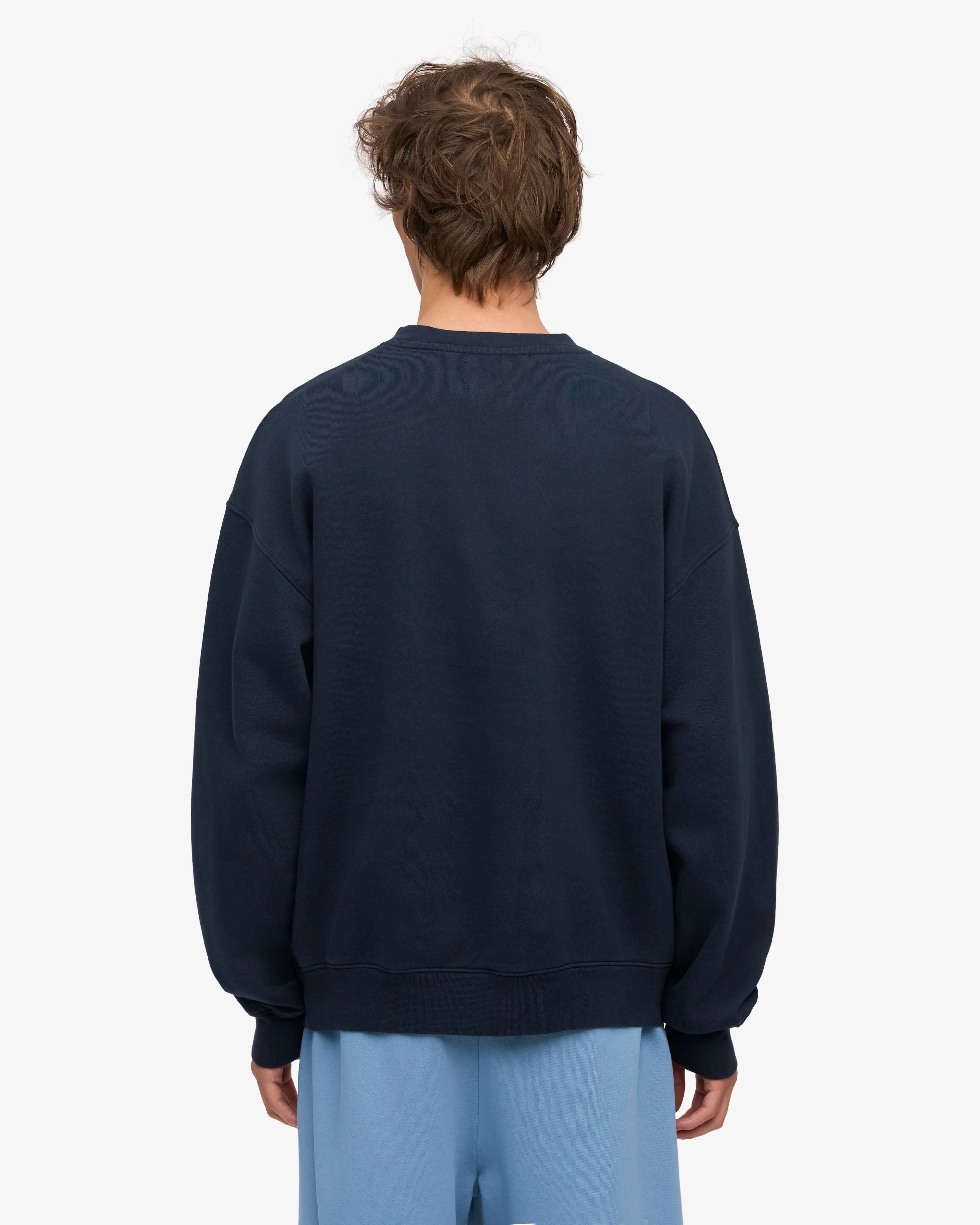 Organic Oversized Crew - Navy Blue