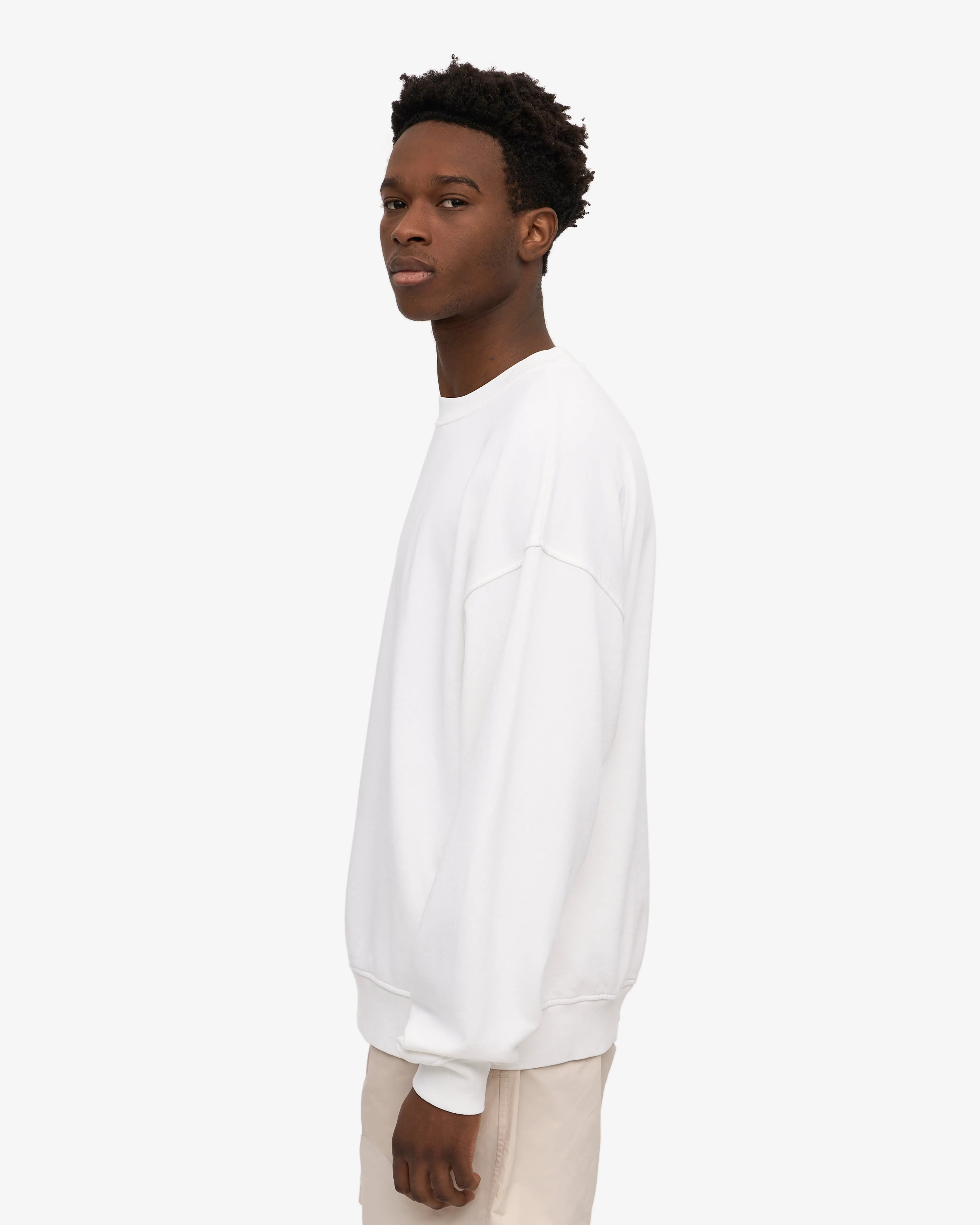 Organic Oversized Crew - Optical White