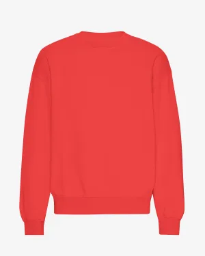 Organic Oversized Crew - Red Tangerine