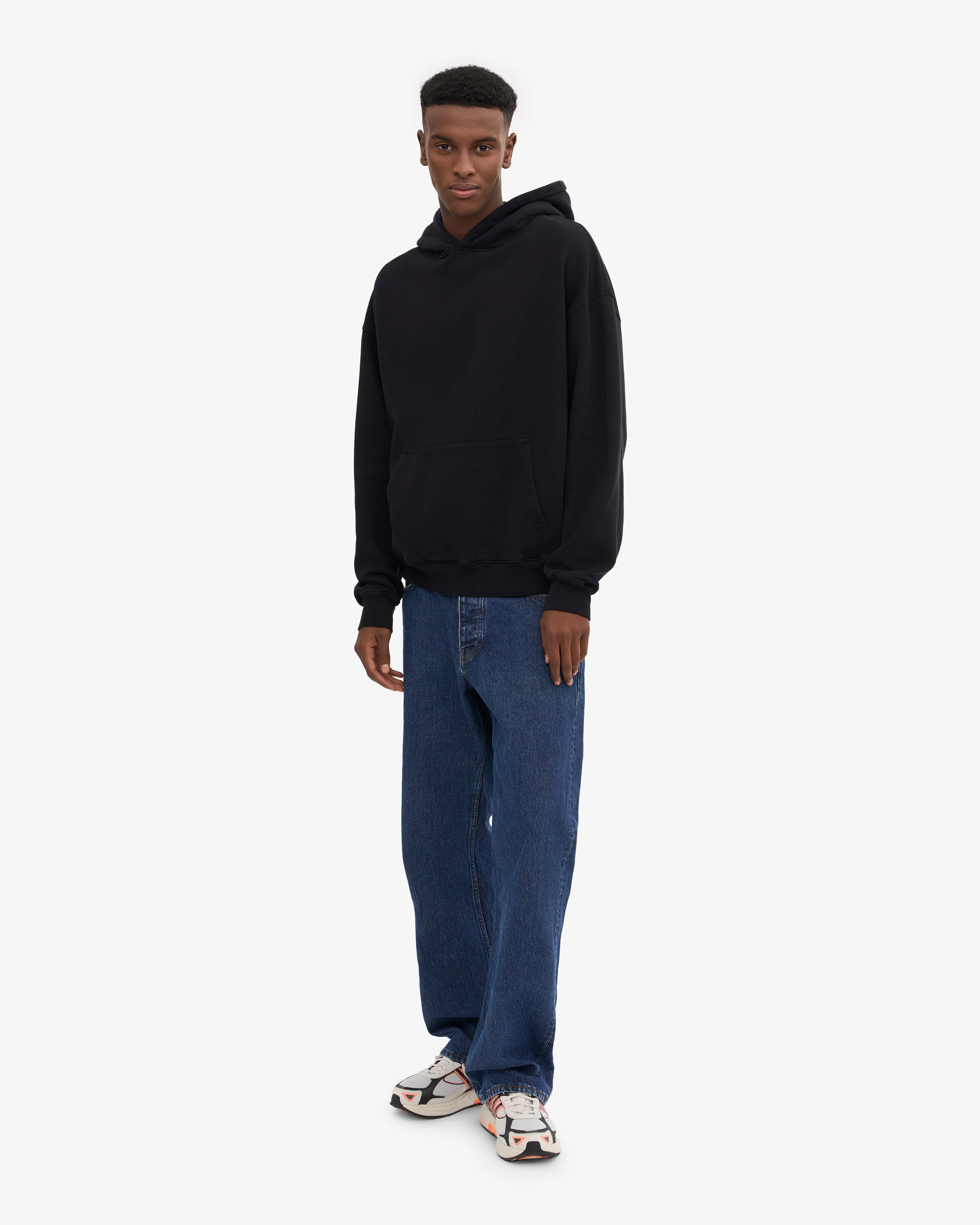 Organic Oversized Hood - Deep Black
