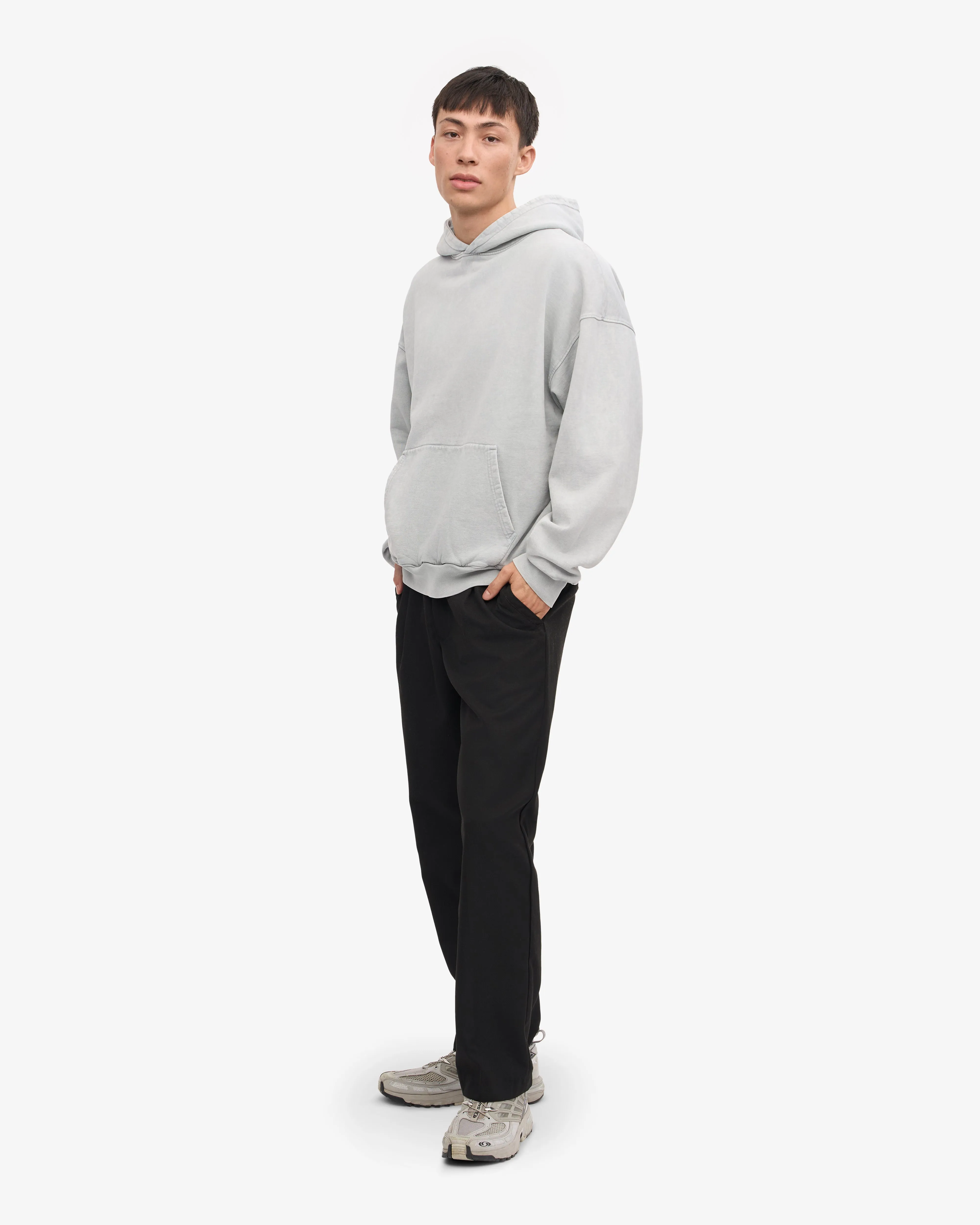 Organic Oversized Hood - Faded Grey