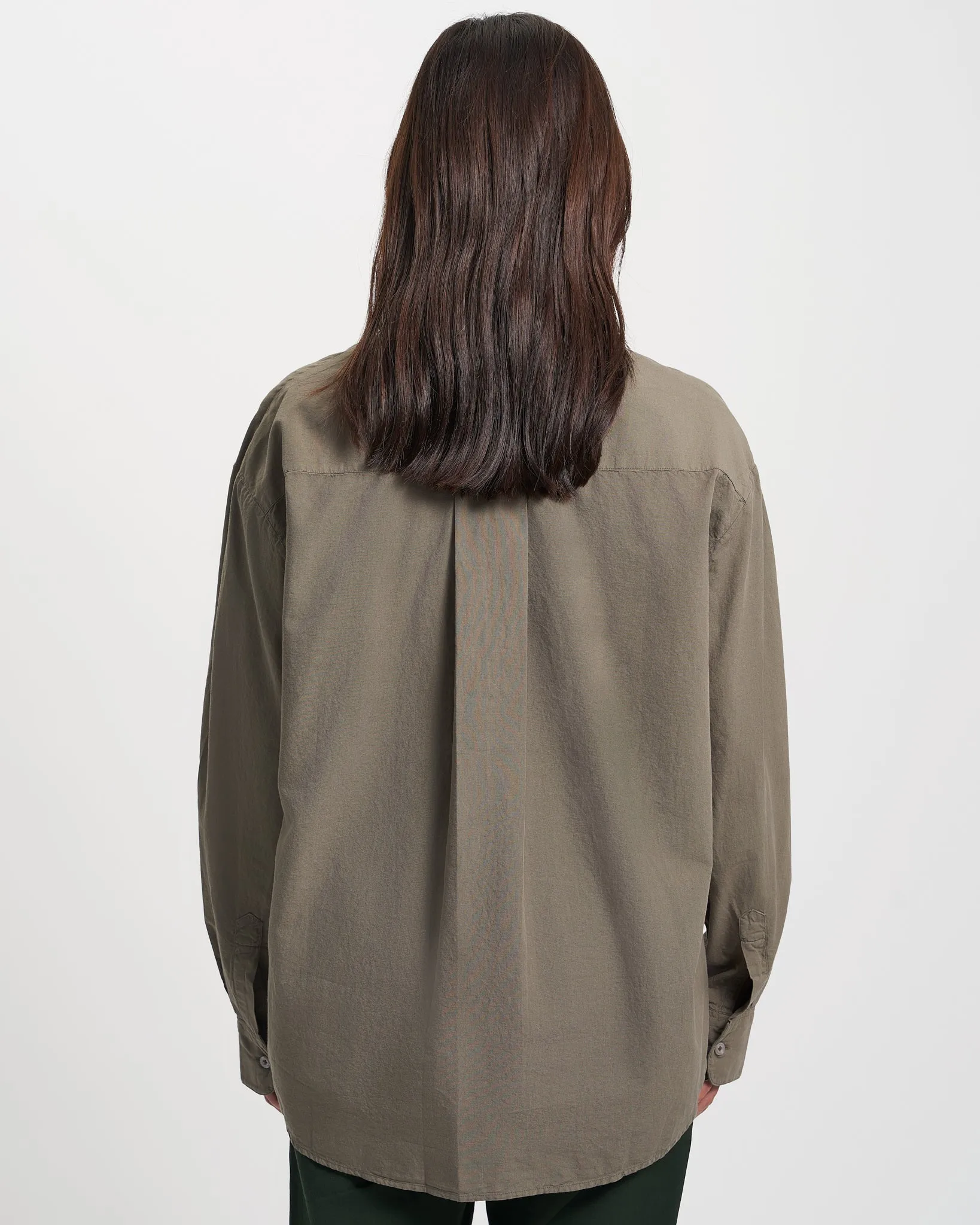 Organic Oversized Shirt - Ocean Green