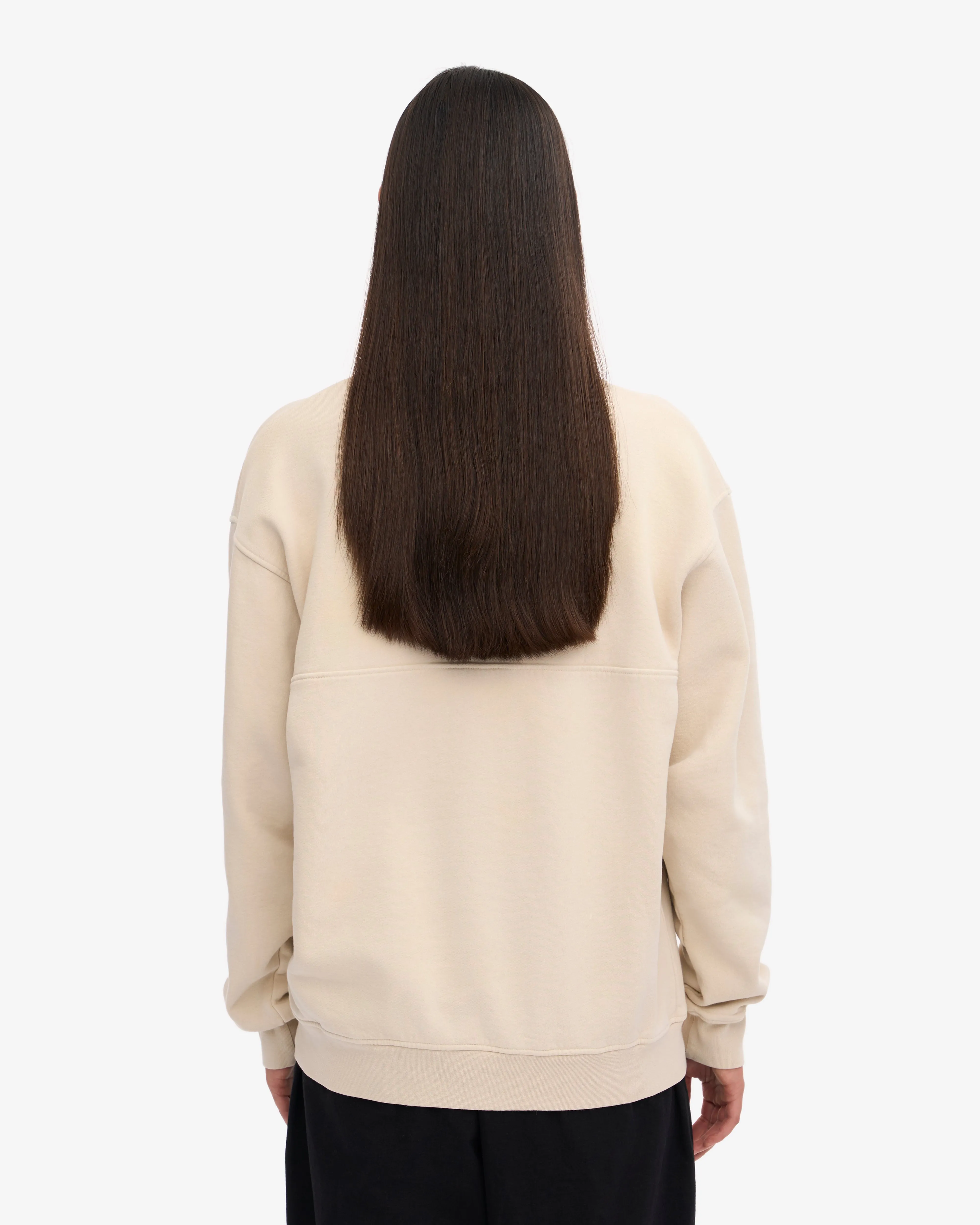 Organic Quarter Zip - Ivory White