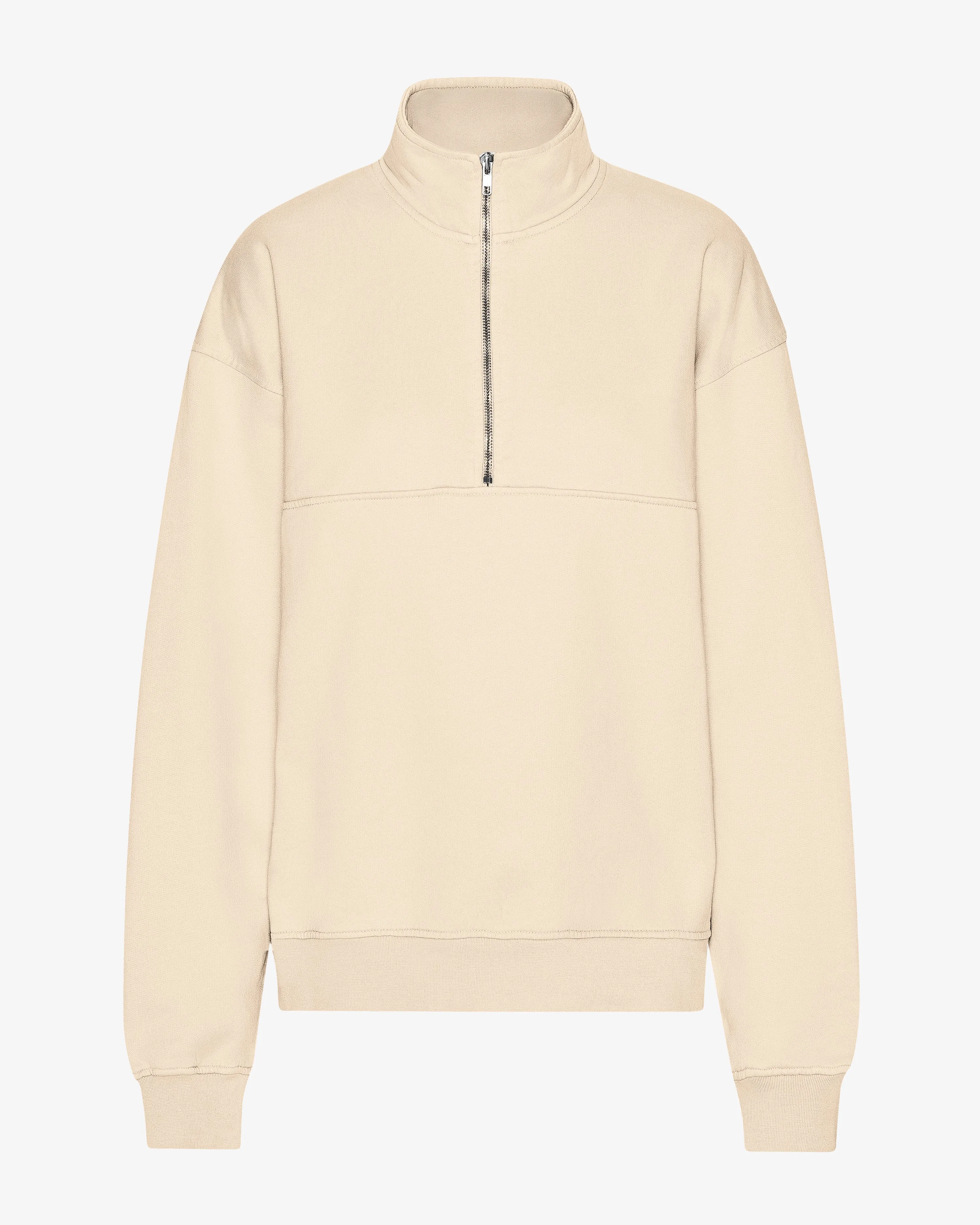 Organic Quarter Zip - Ivory White