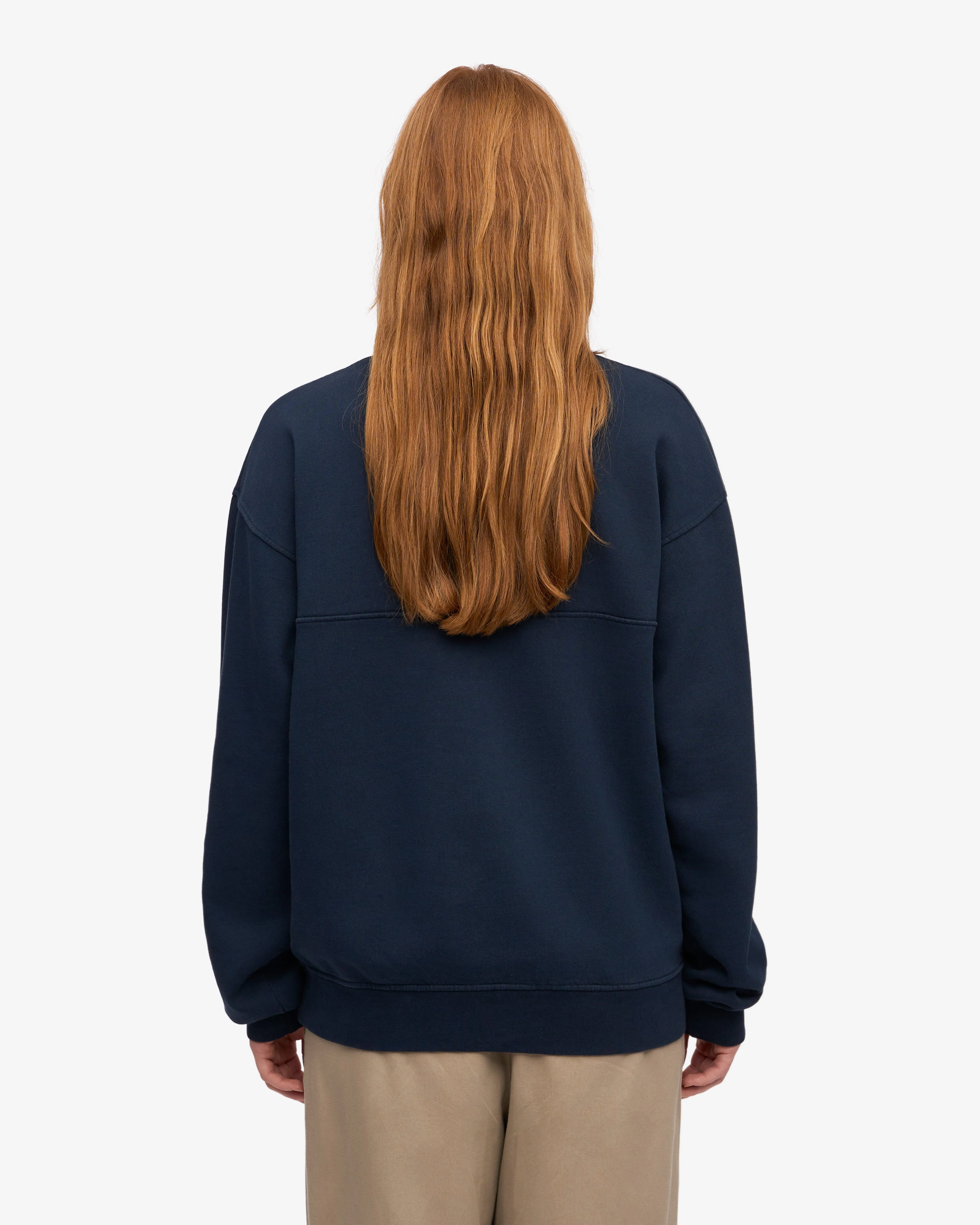 Organic Quarter Zip - Navy Blue