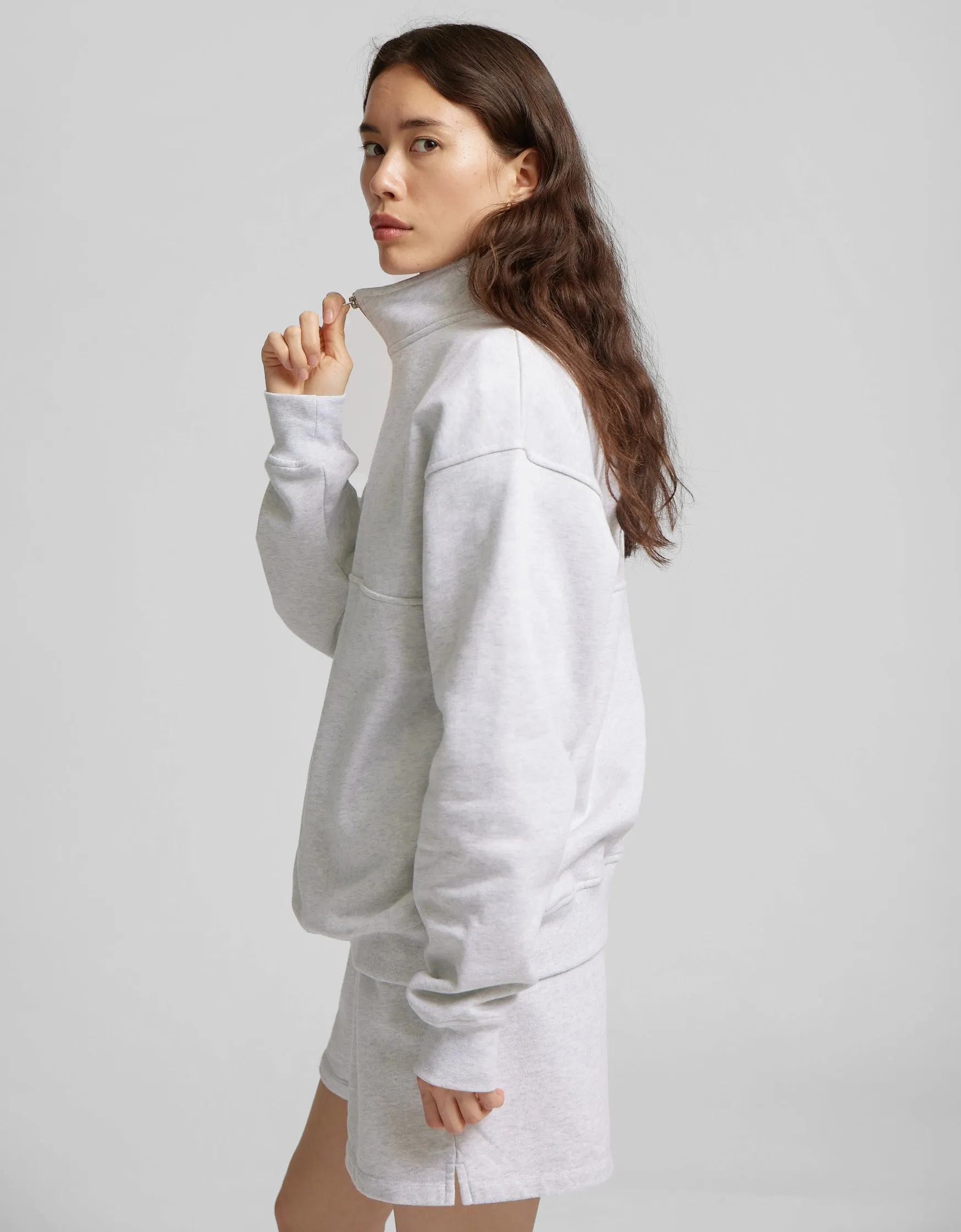 Organic Quarter Zip - Neptune Blue