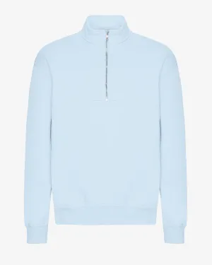 Organic Quarter Zip - Polar Blue