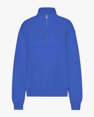 Organic Quarter Zip - Sapphire Blue