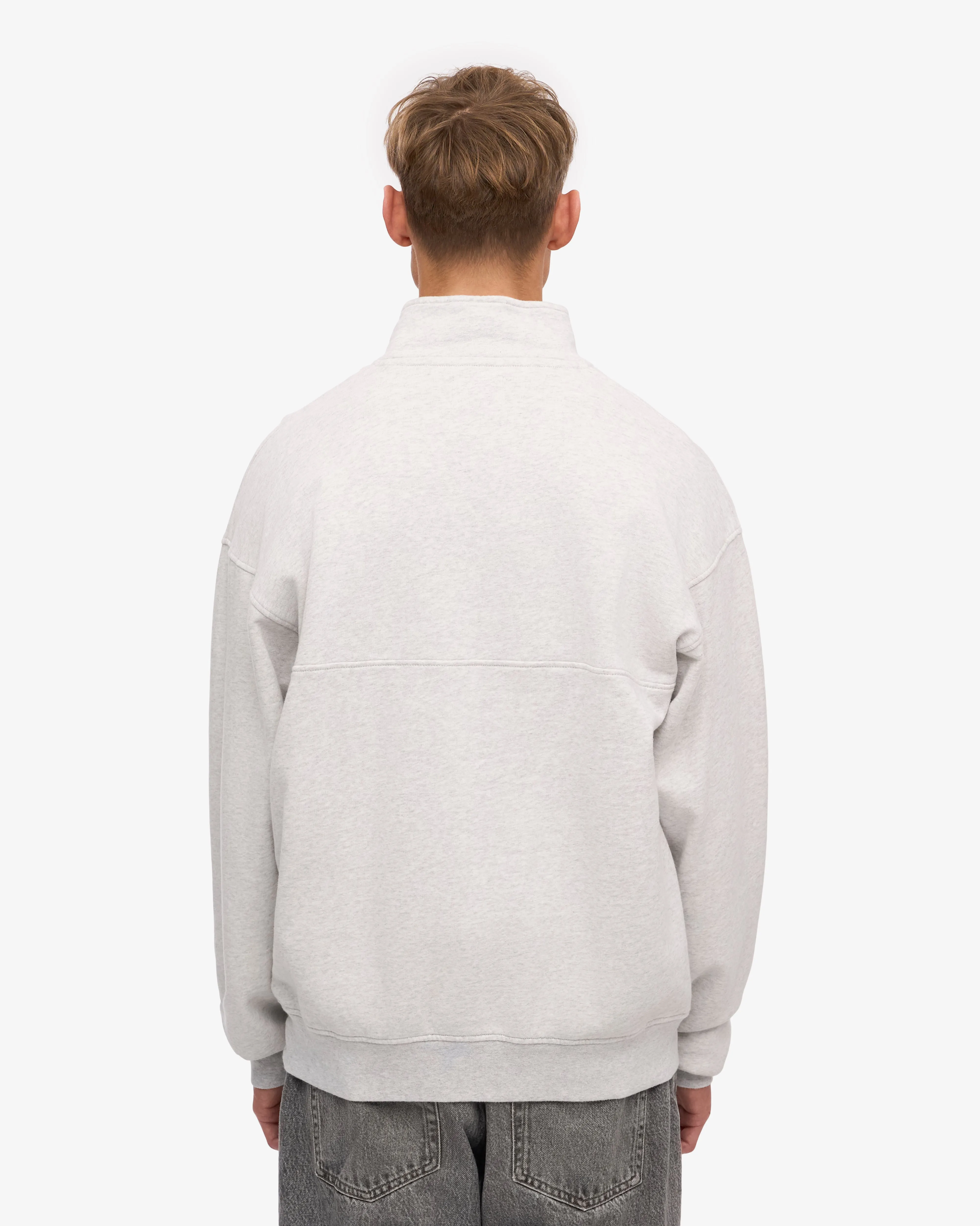 Organic Quarter Zip - Snow Melange