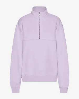 Organic Quarter Zip - Soft Lavender