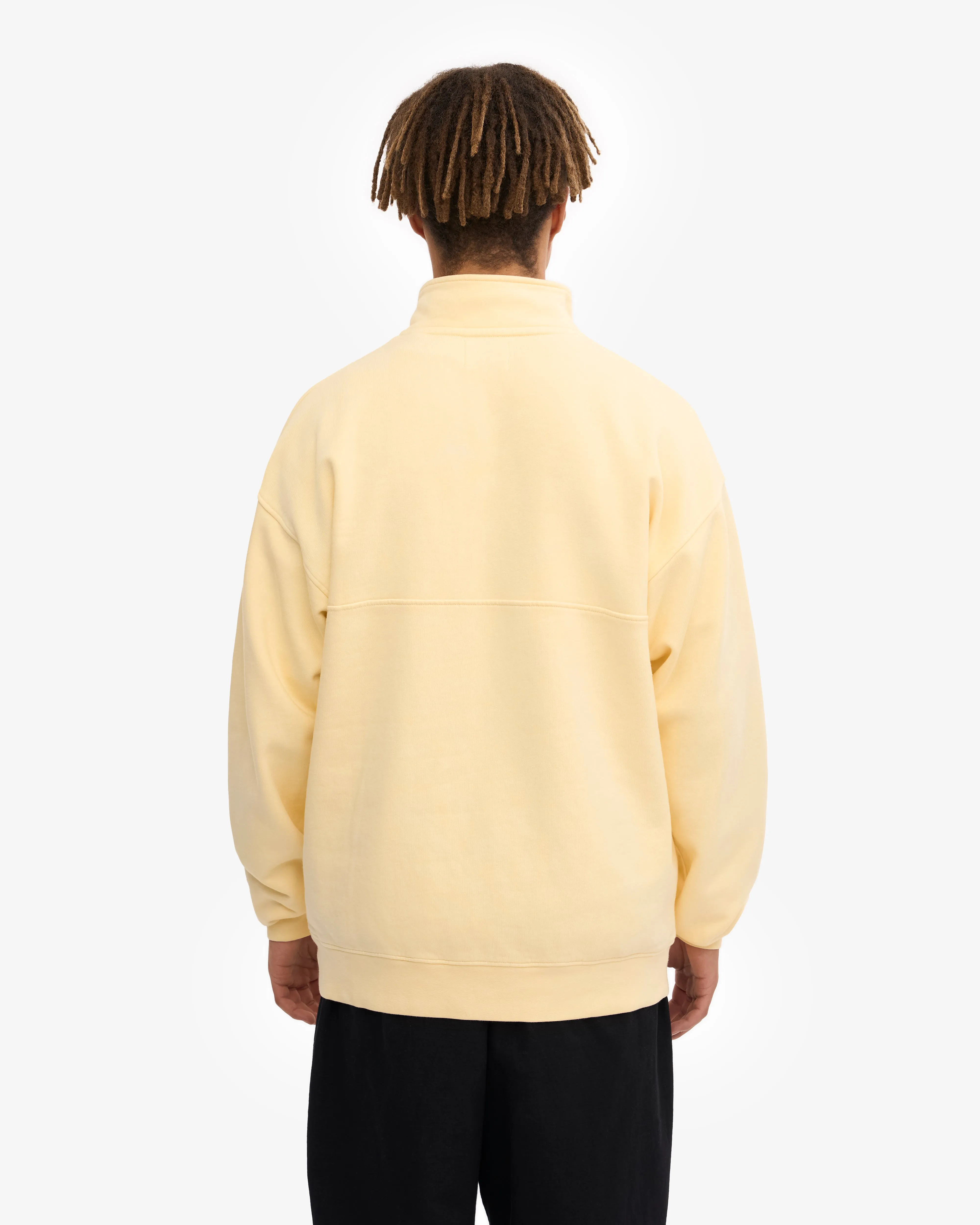 Organic Quarter Zip - Soft Yellow