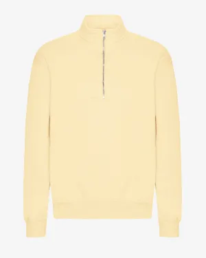 Organic Quarter Zip - Soft Yellow