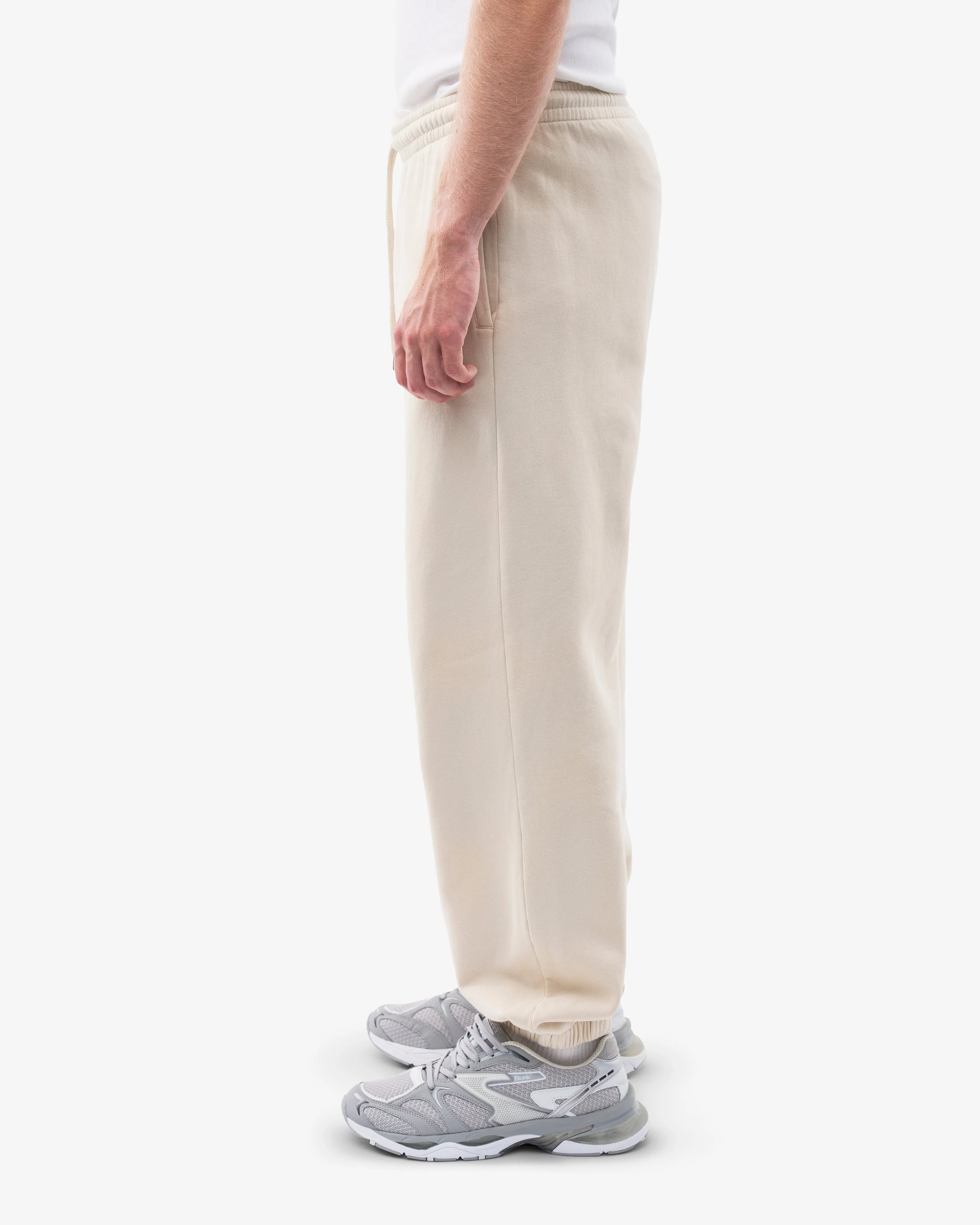 Organic Relaxed Sweatpants - Ivory White
