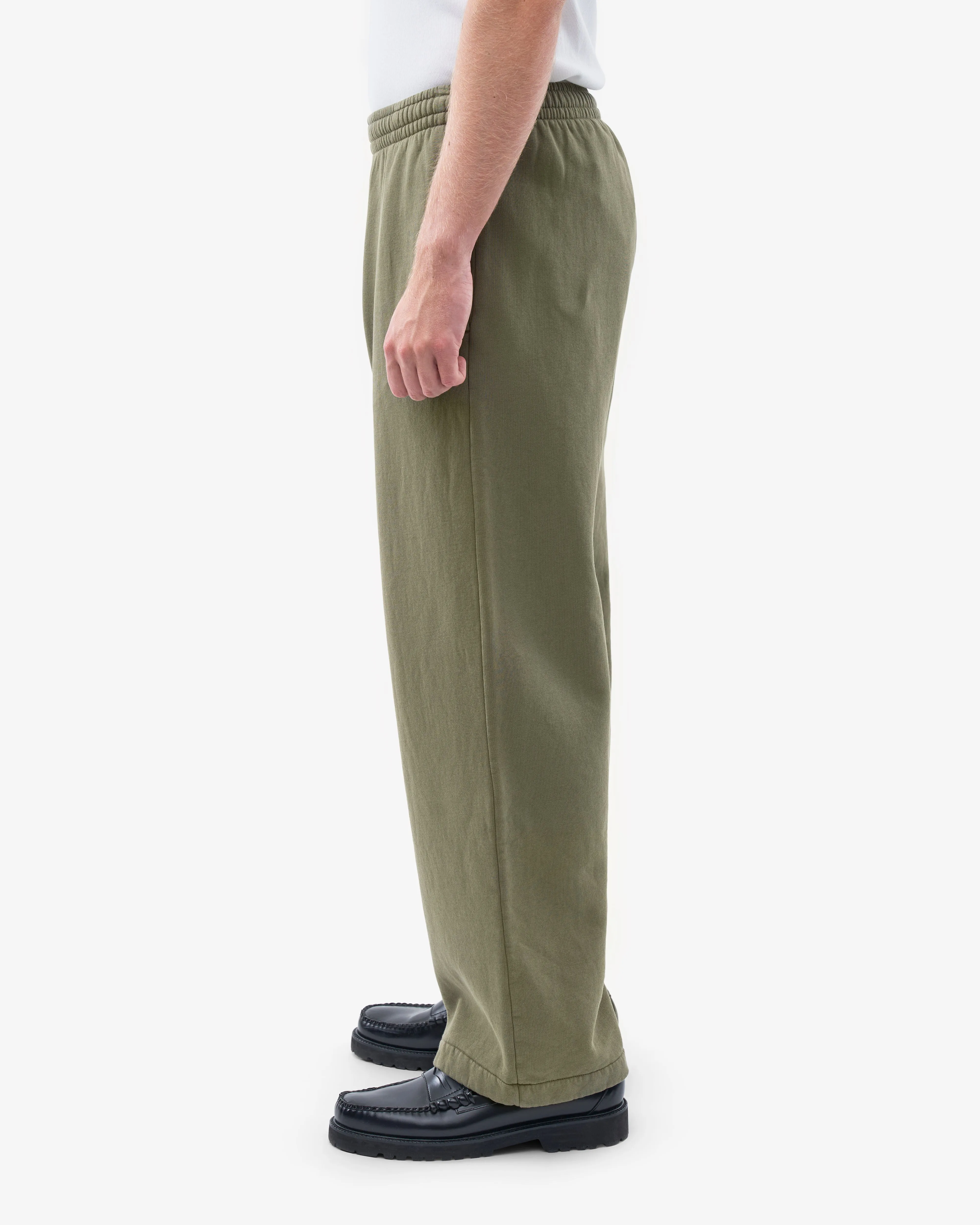 Organic Straight Leg Sweatpants - Dusty Olive