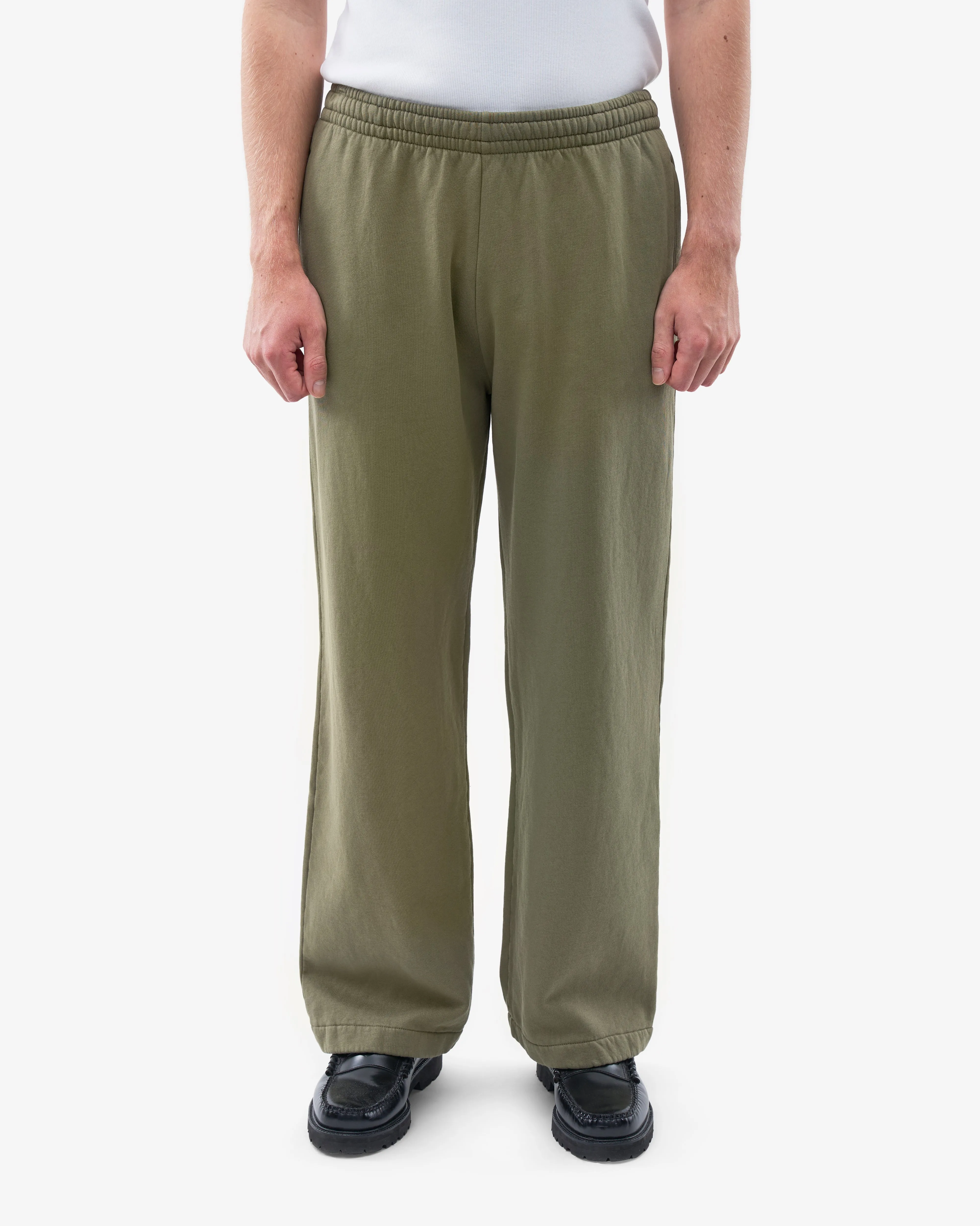 Organic Straight Leg Sweatpants - Dusty Olive