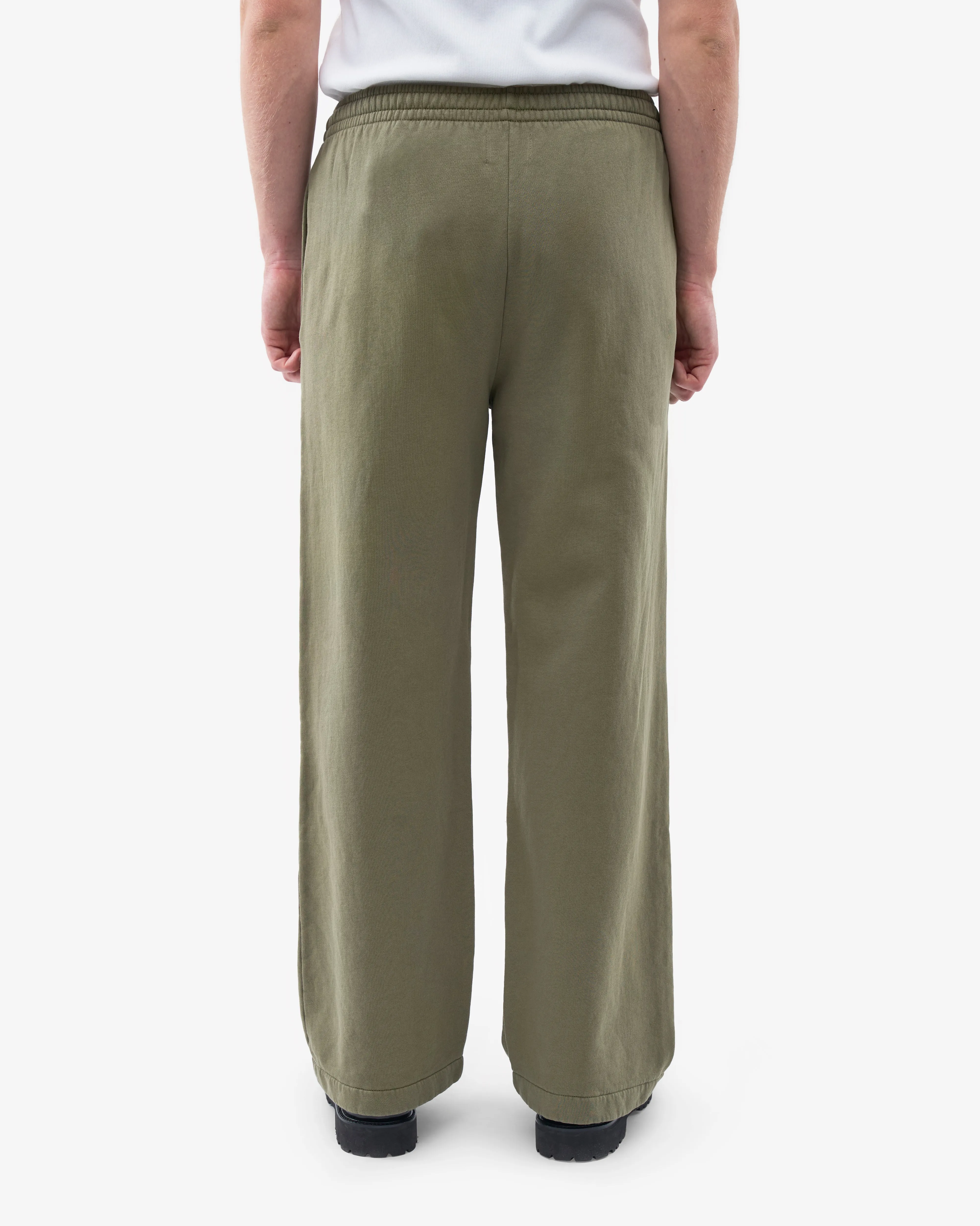 Organic Straight Leg Sweatpants - Dusty Olive