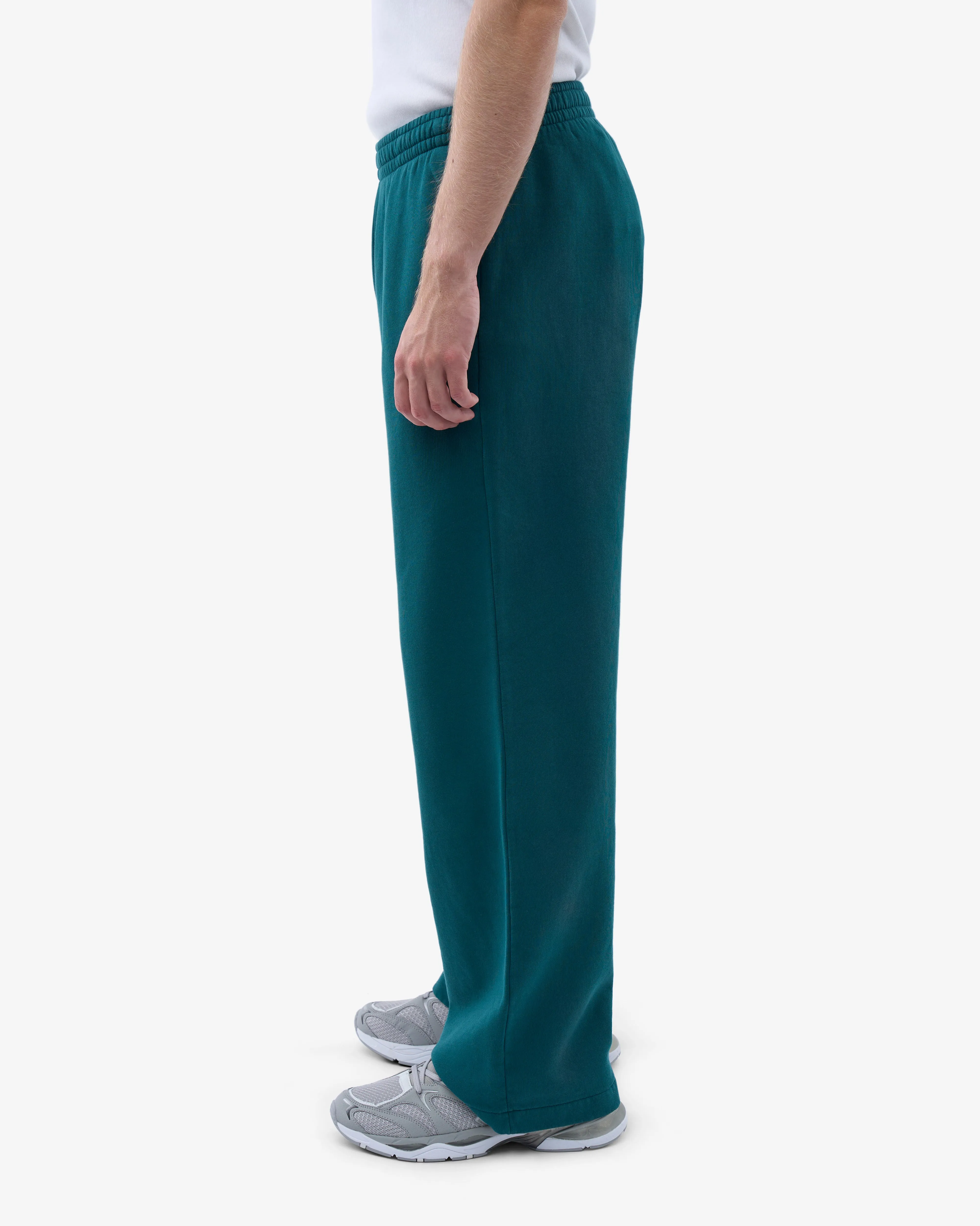 Organic Straight Leg Sweatpants - Ocean Green