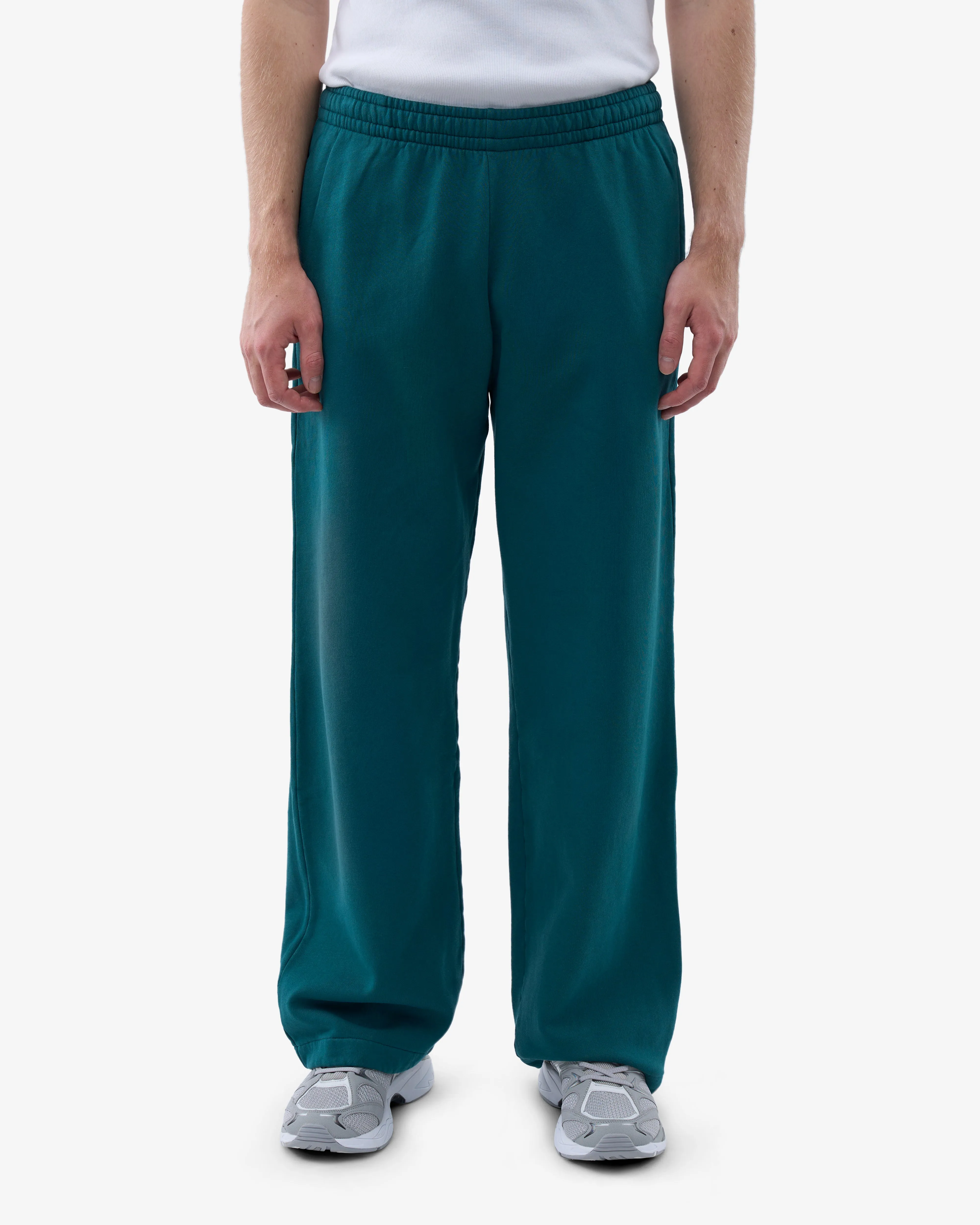 Organic Straight Leg Sweatpants - Ocean Green