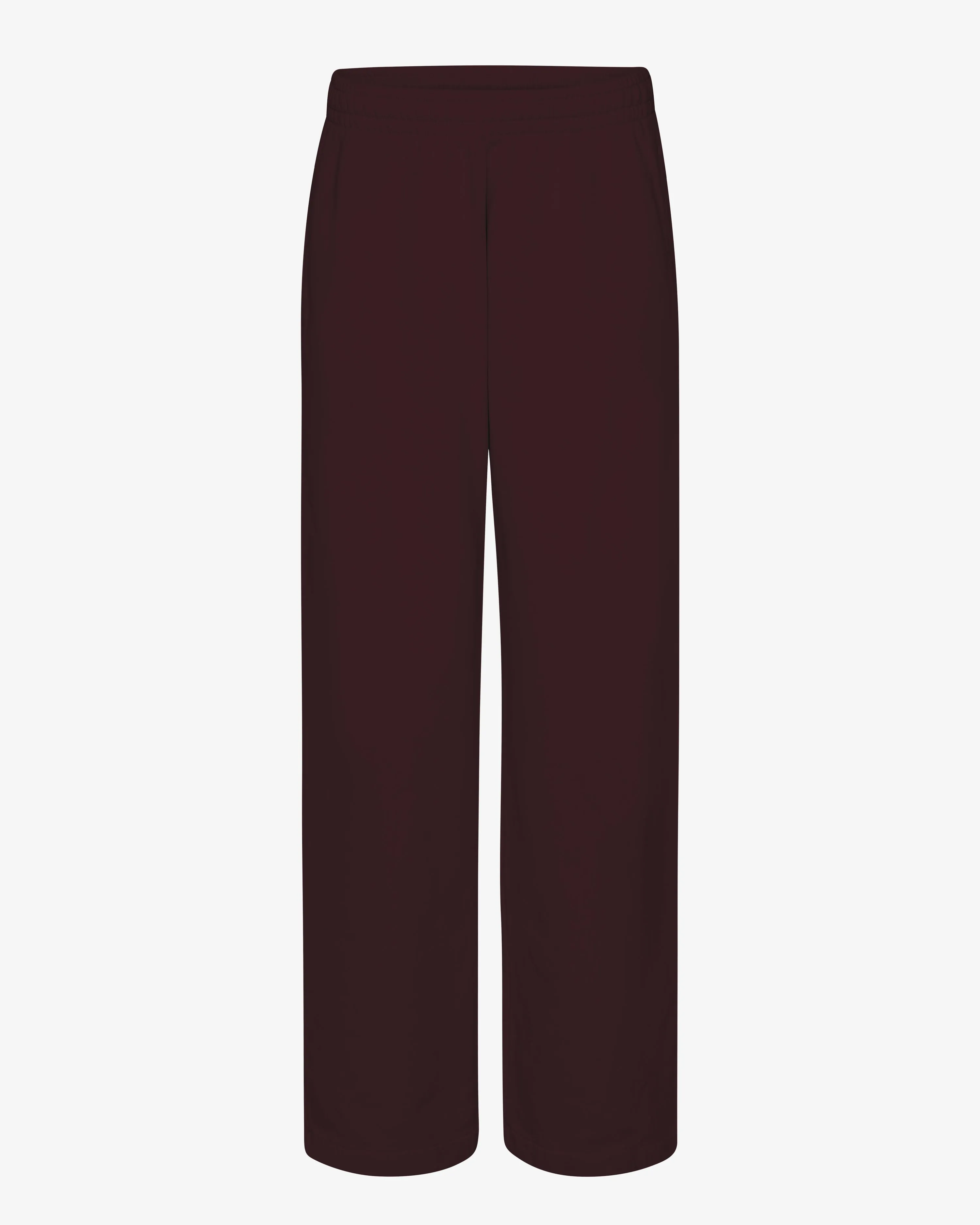 Organic Straight Leg Sweatpants - Oxblood Red