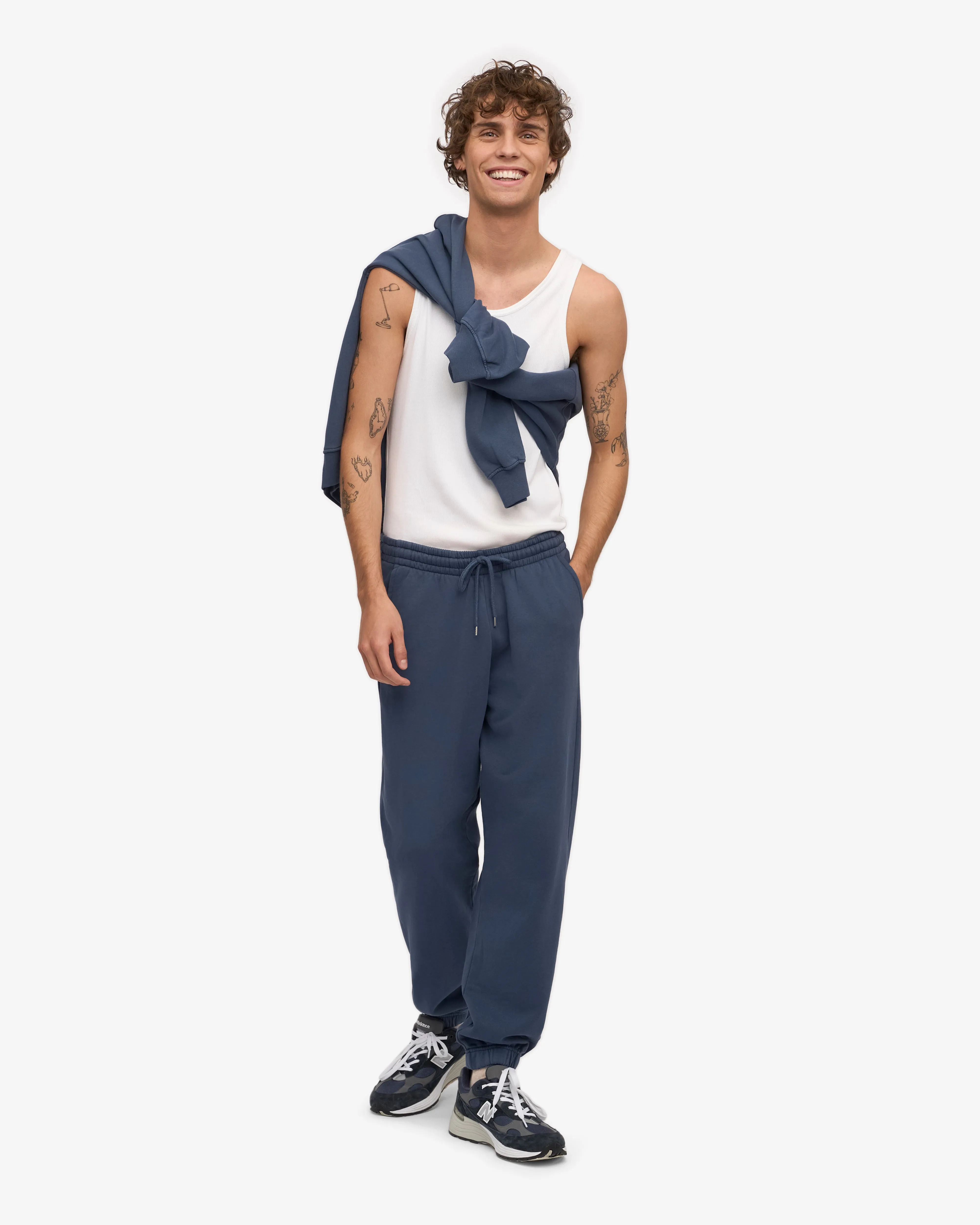Organic Sweatpants - Petrol Blue