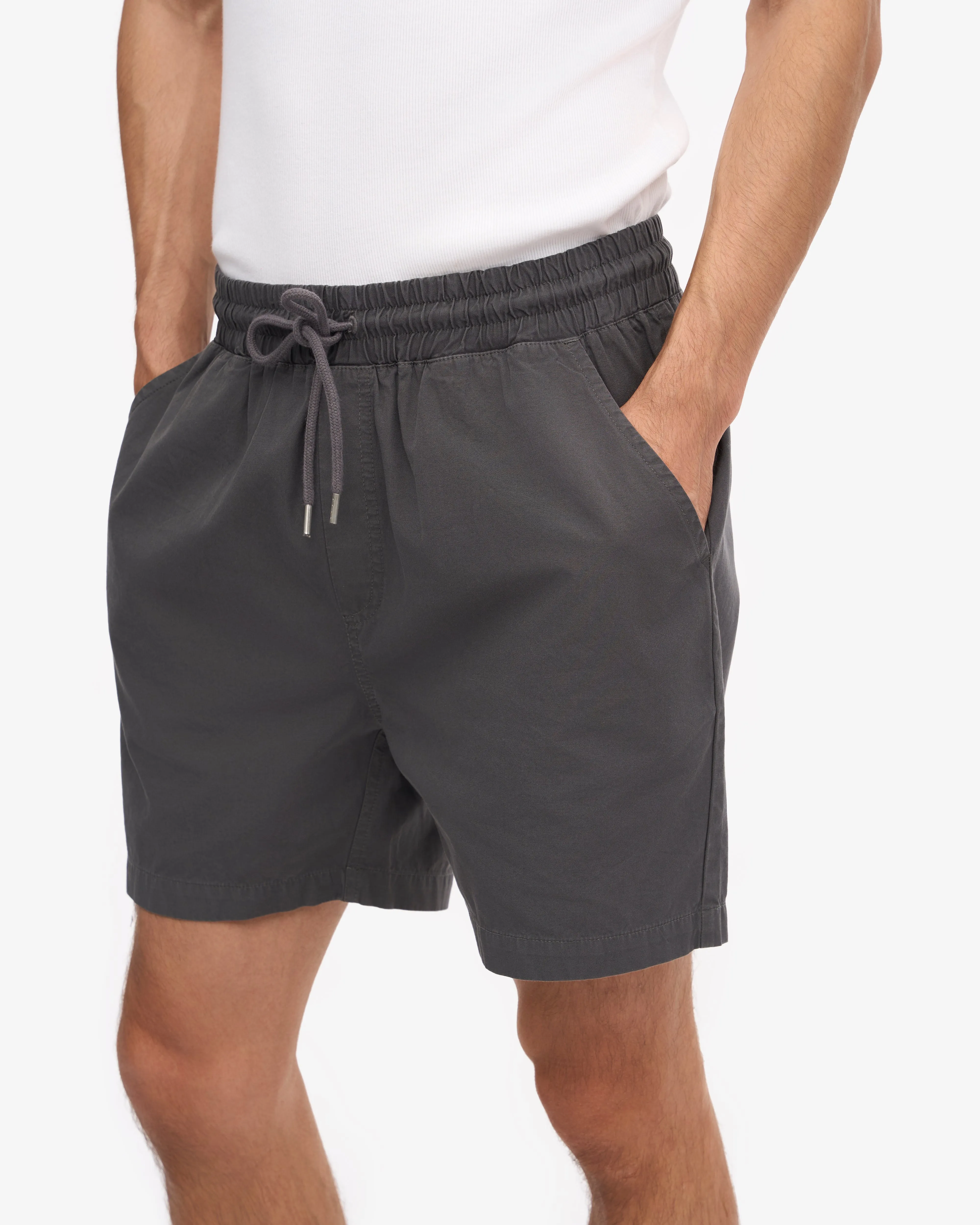 Organic Twill Shorts - Lava Grey