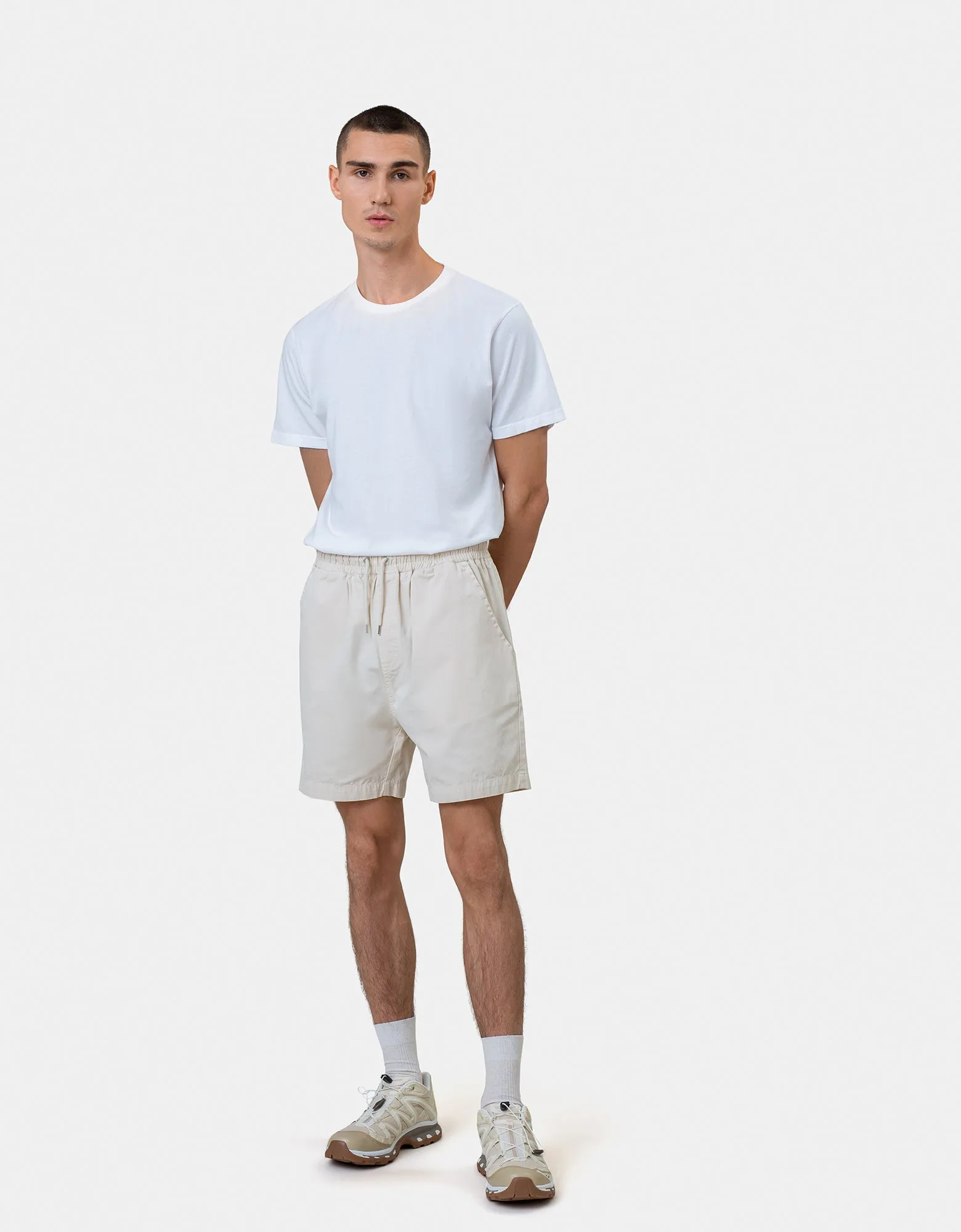Organic Twill Shorts - Light Aqua