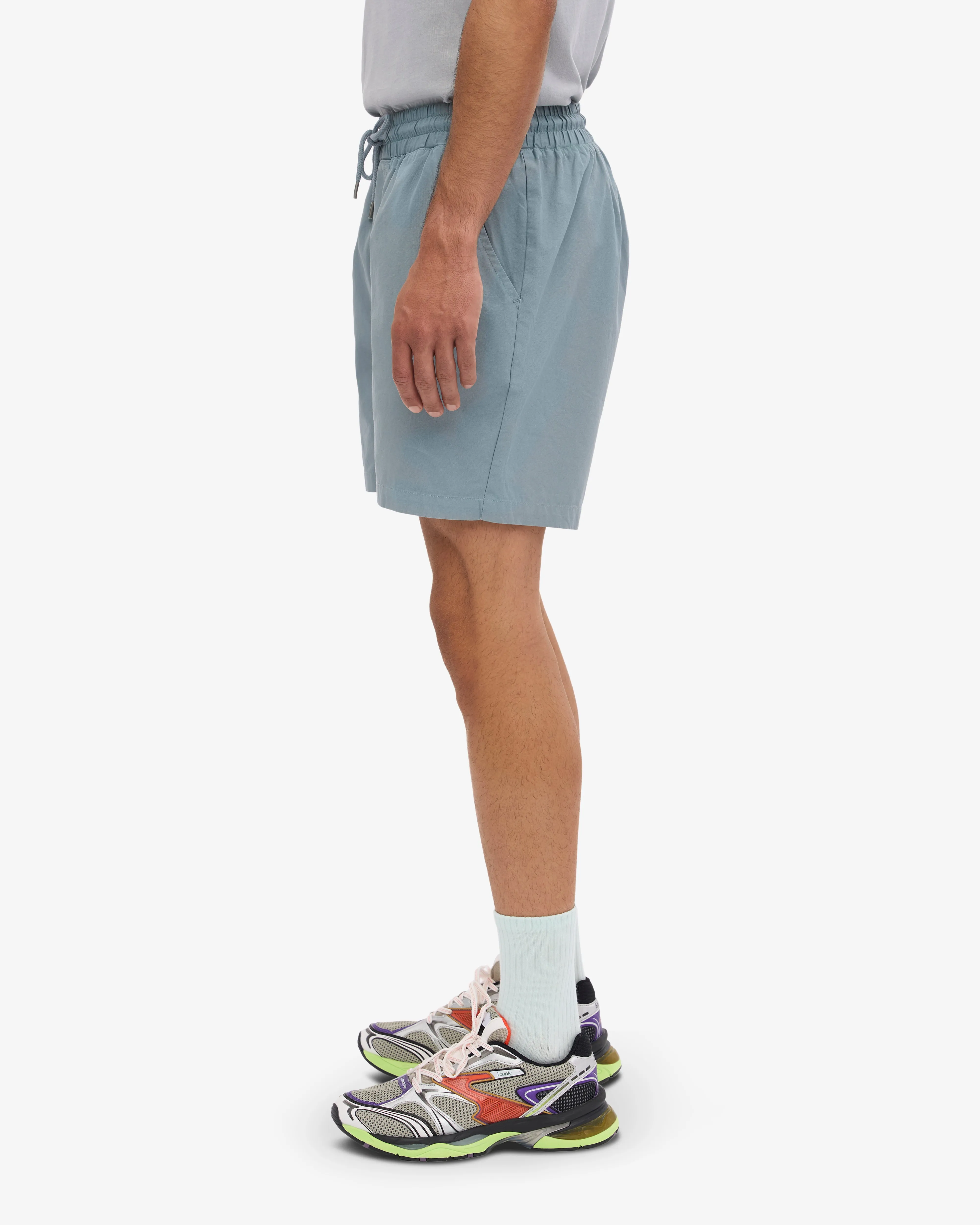Organic Twill Shorts - Steel Blue