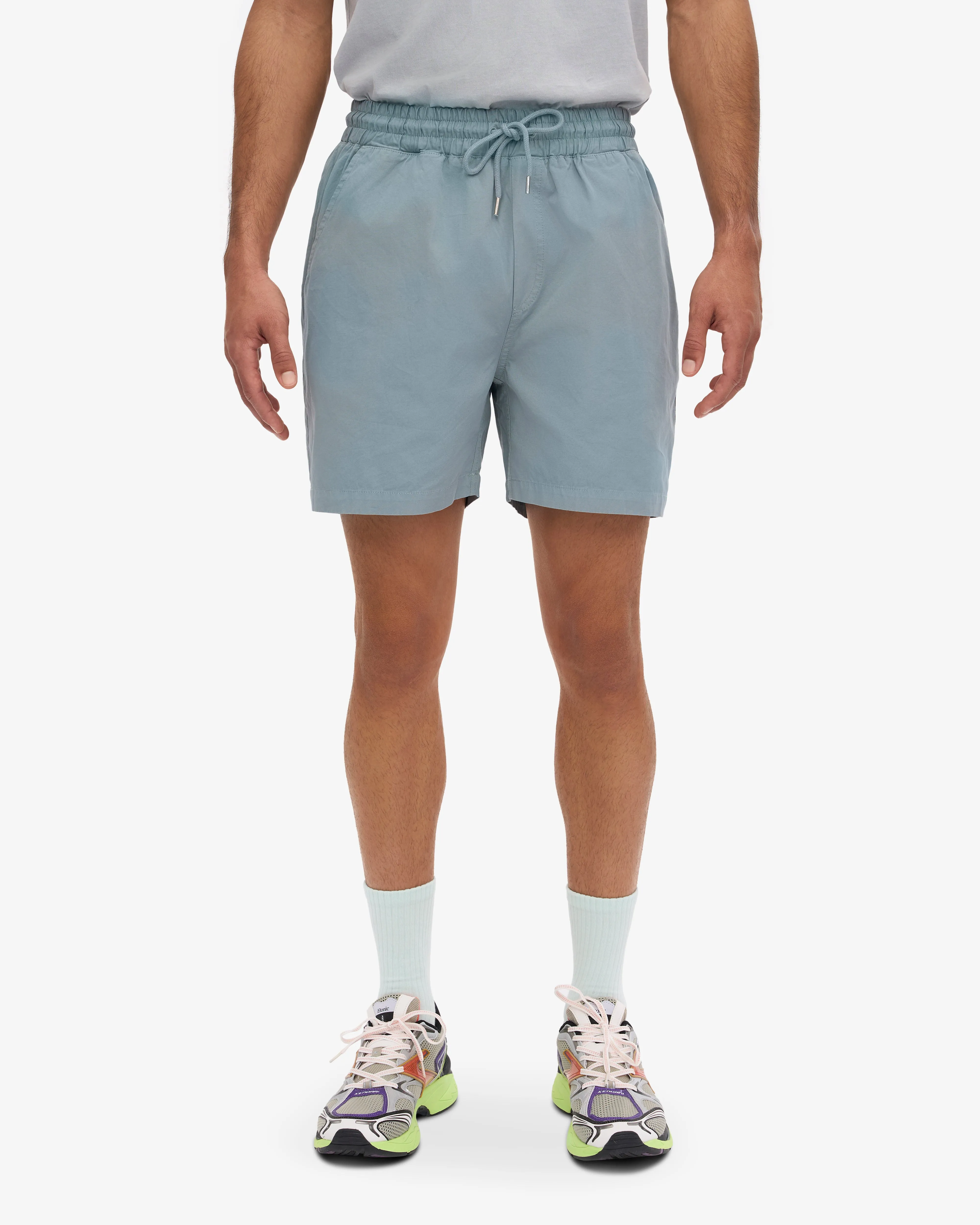 Organic Twill Shorts - Steel Blue