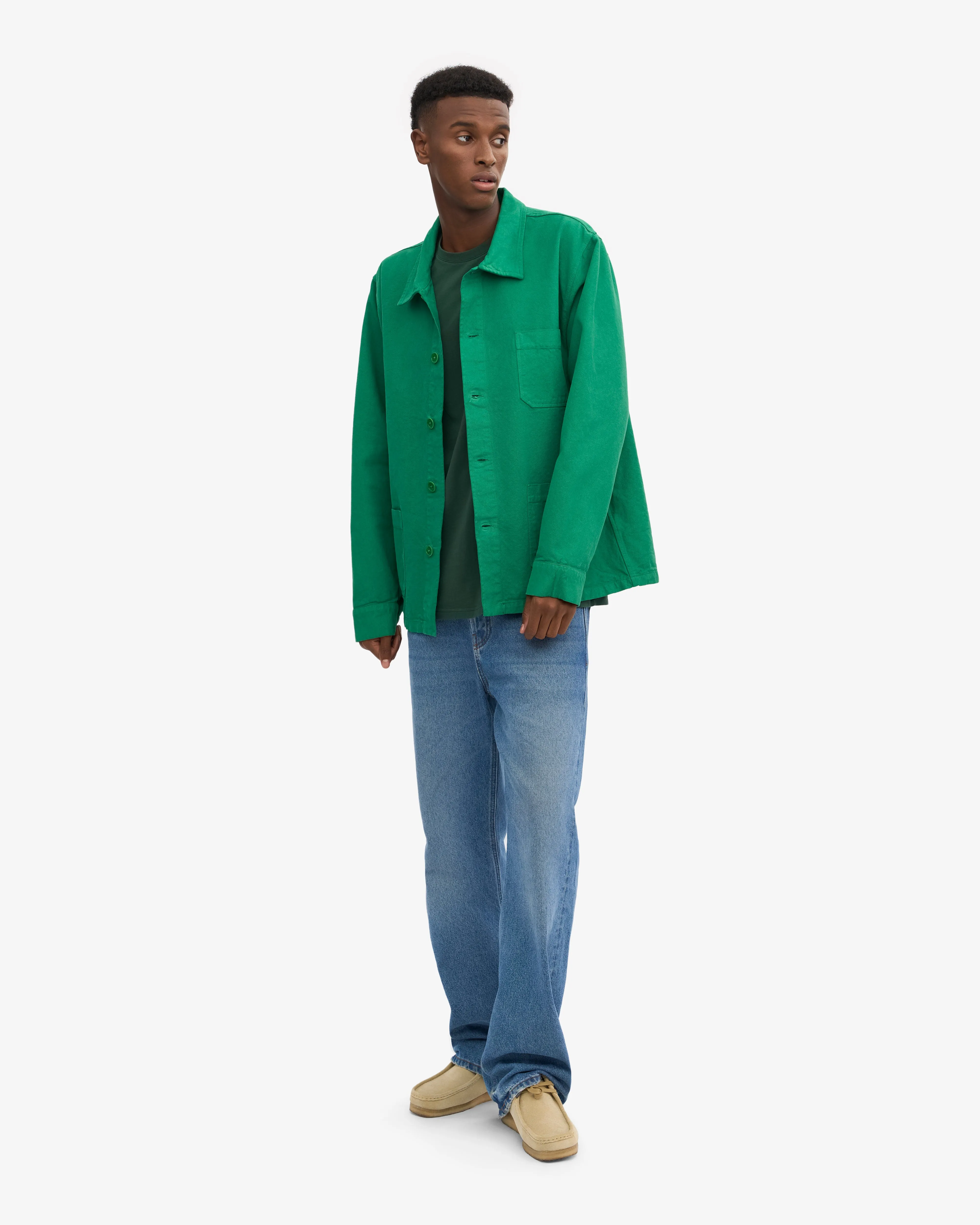 Organic Workwear Jacket - Kelly Green