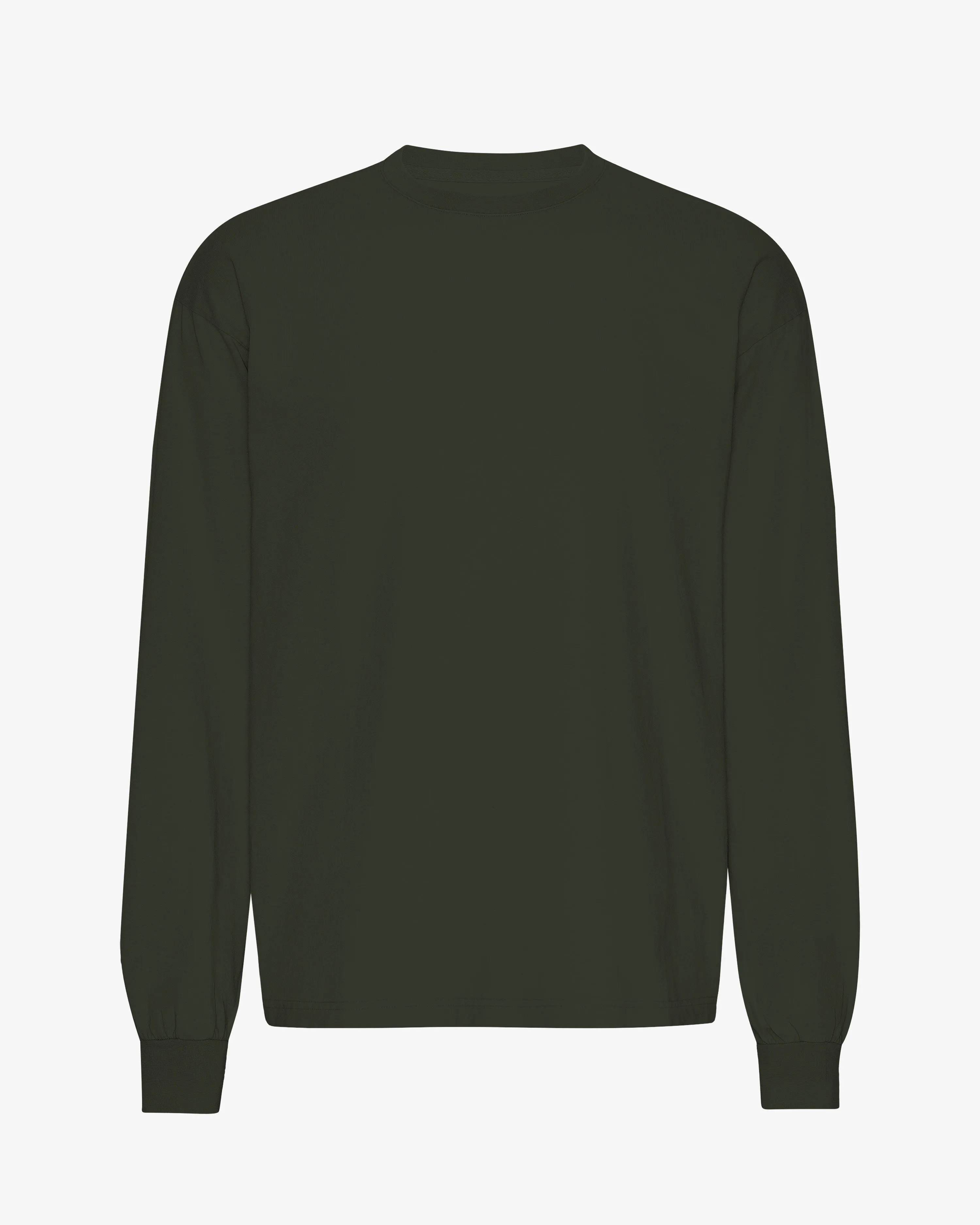 Oversized Organic LS T-Shirt - Hunter Green