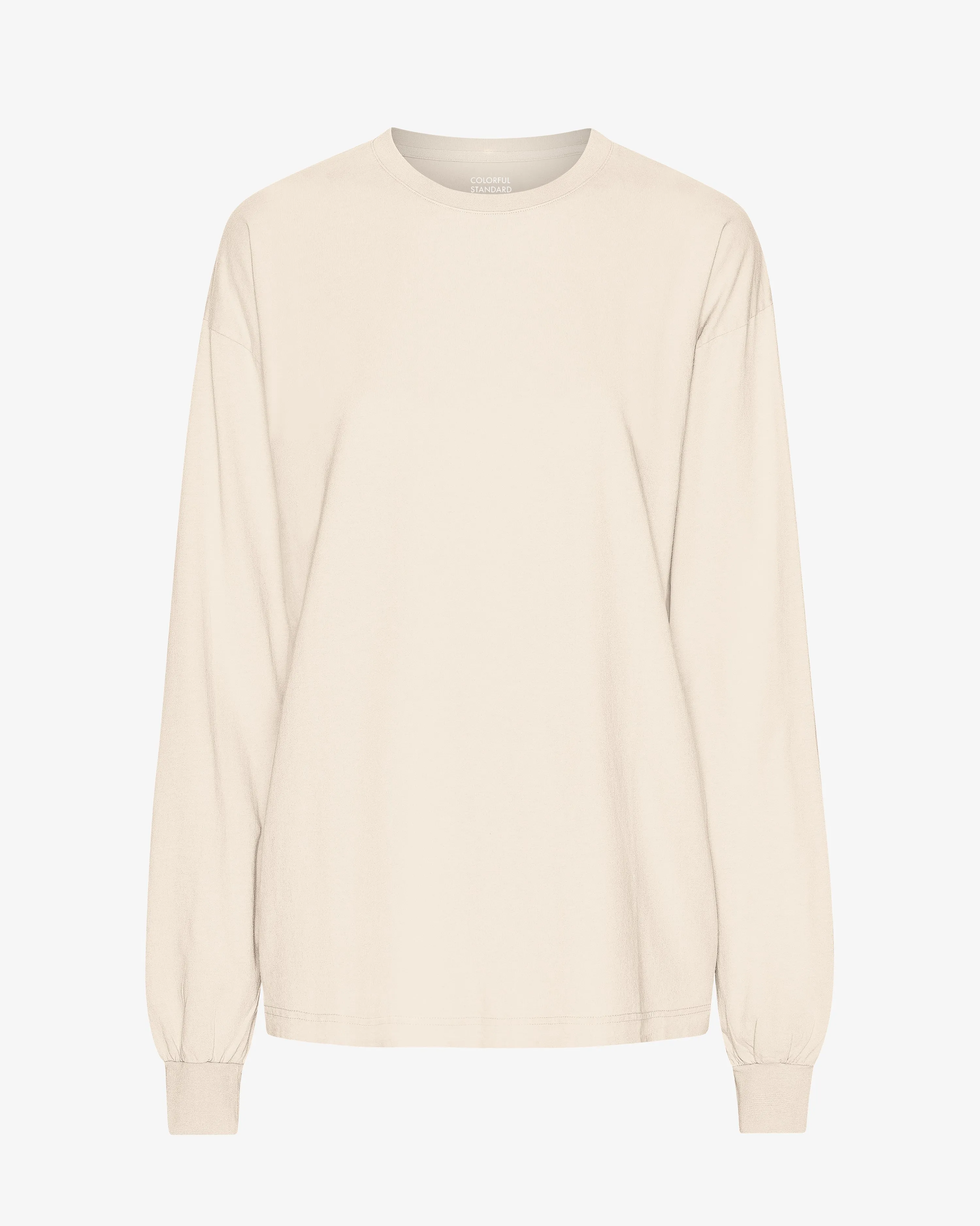 Oversized Organic LS T-Shirt - Ivory White