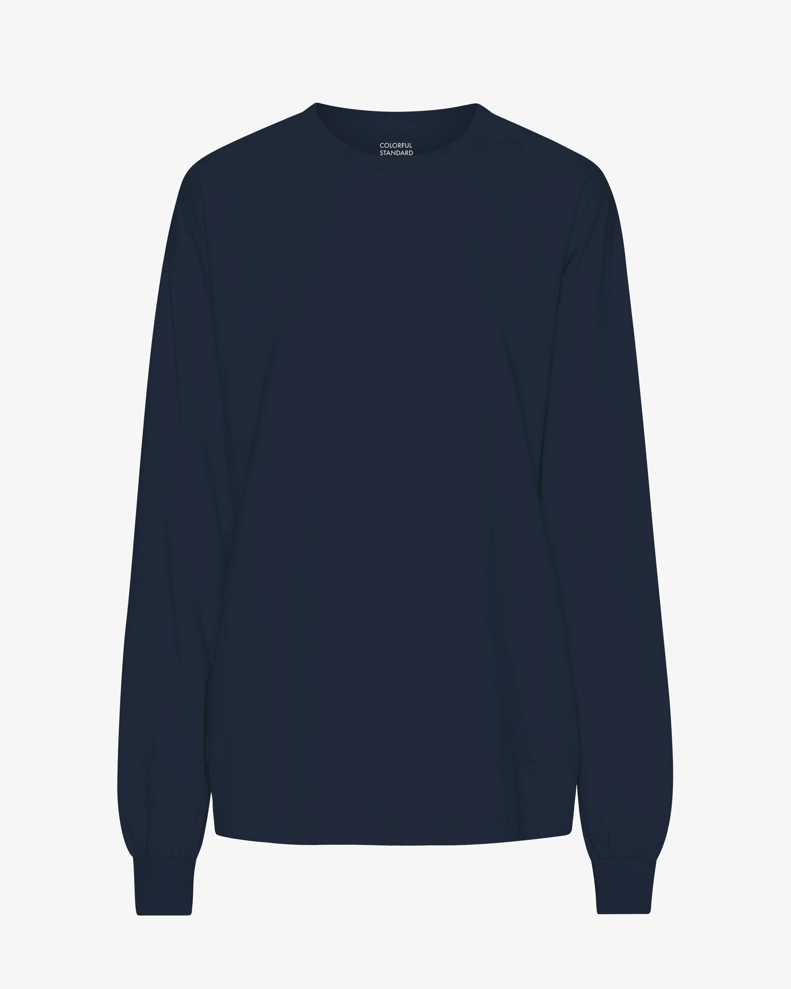 Oversized Organic LS T-Shirt - Navy Blue
