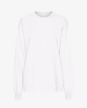Oversized Organic LS T-Shirt - Optical White