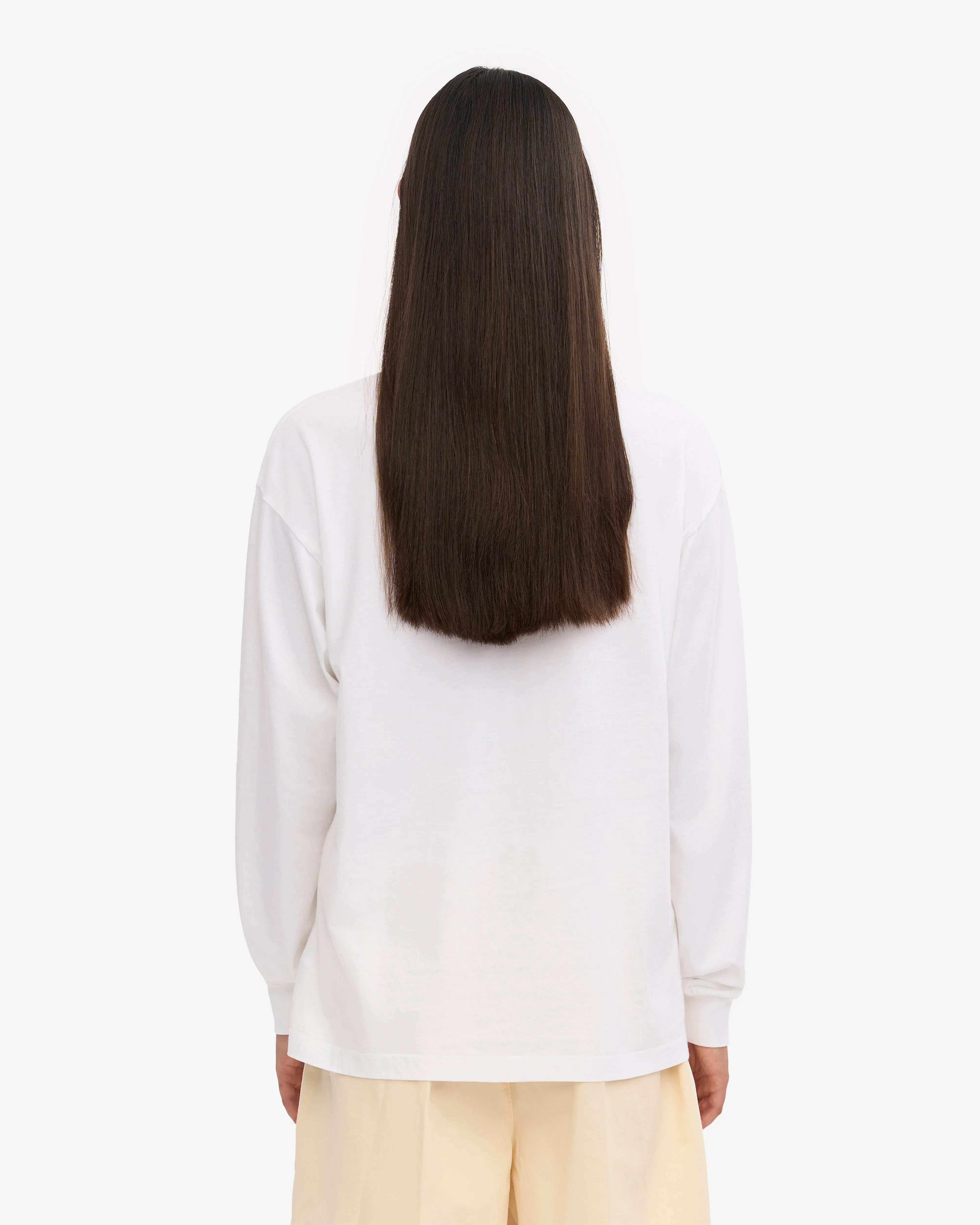 Oversized Organic LS T-Shirt - Optical White