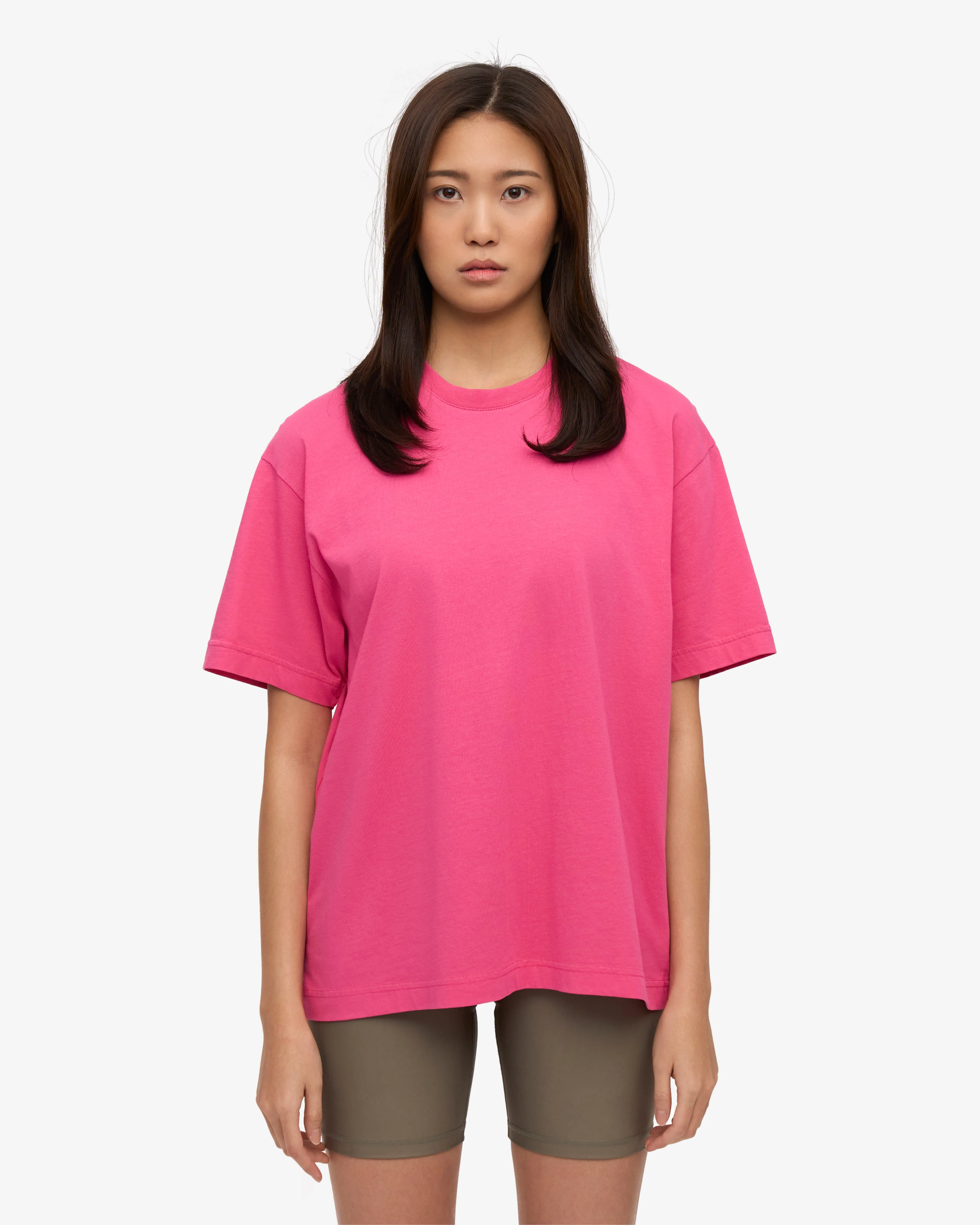 Oversized Organic T-Shirt - Bubblegum Pink
