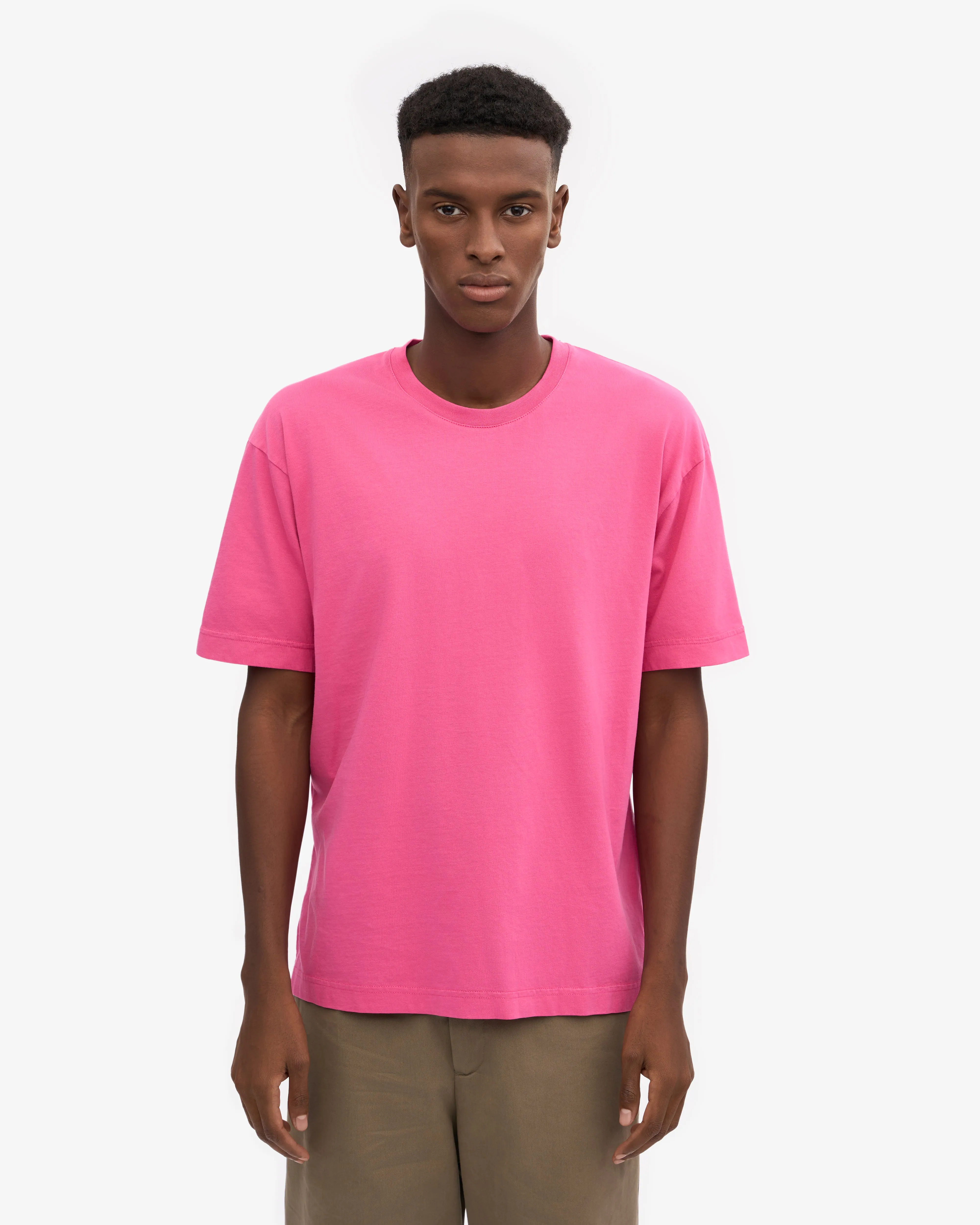 Oversized Organic T-Shirt - Bubblegum Pink