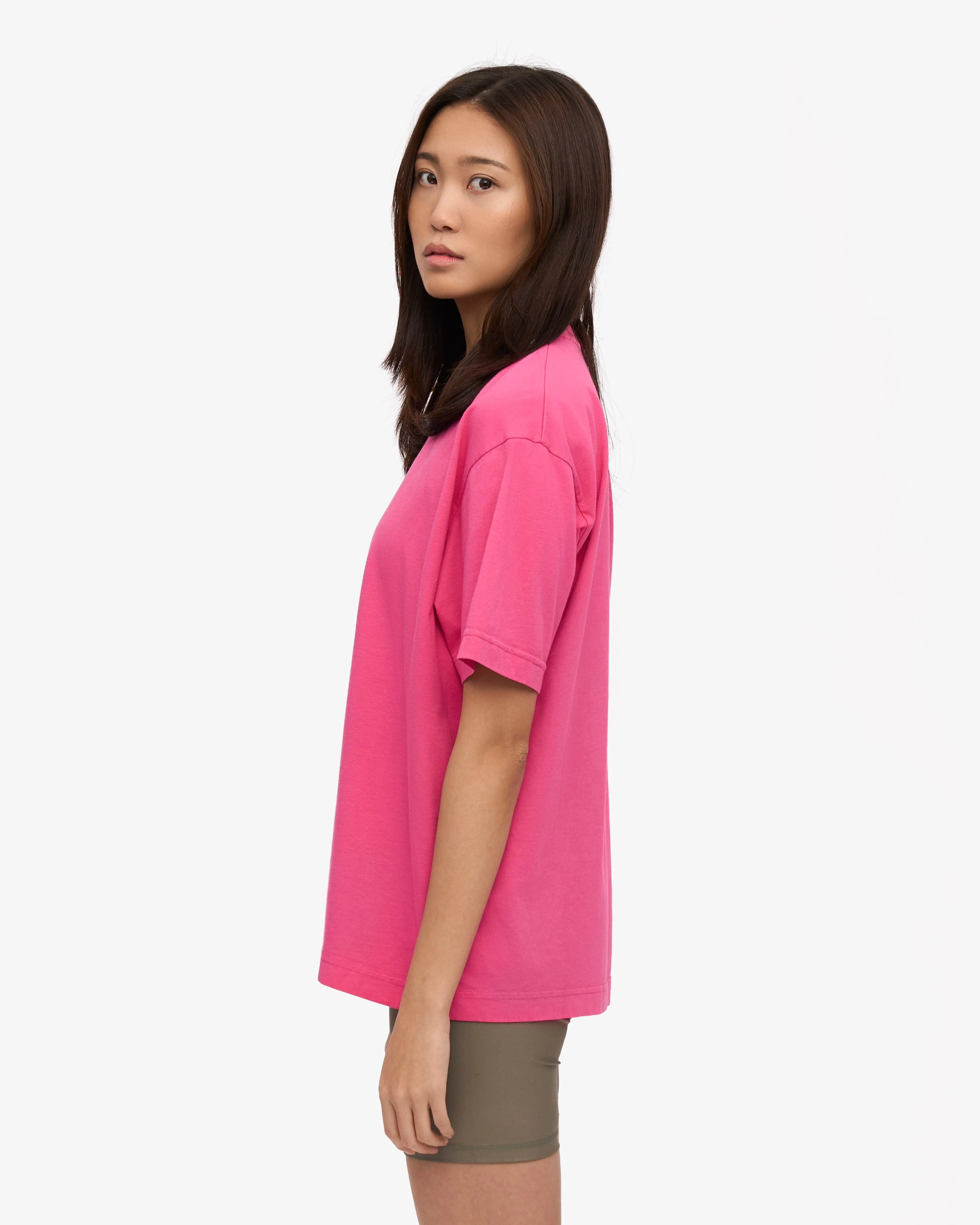Oversized Organic T-Shirt - Bubblegum Pink