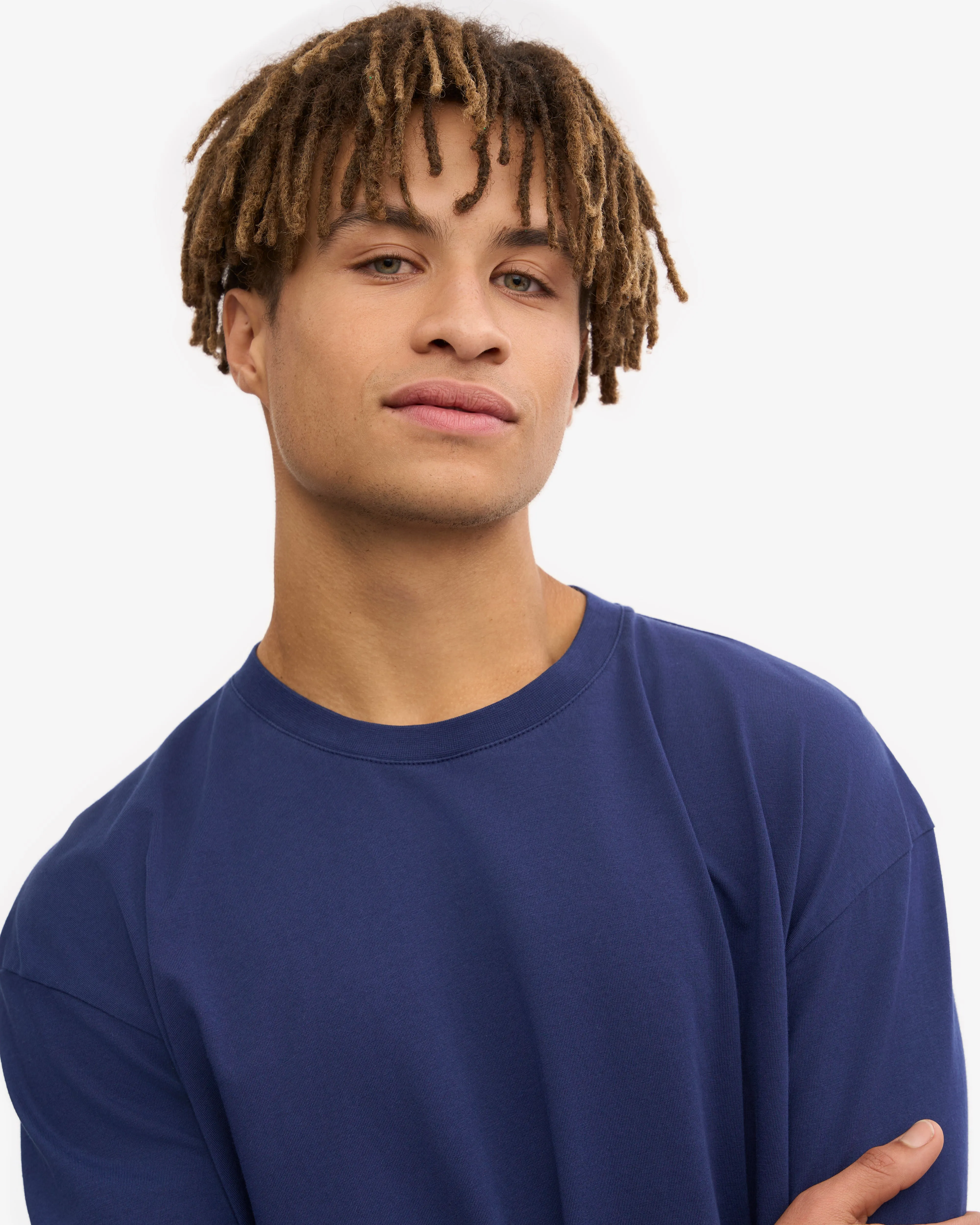 Oversized Organic T-Shirt - Marine Blue
