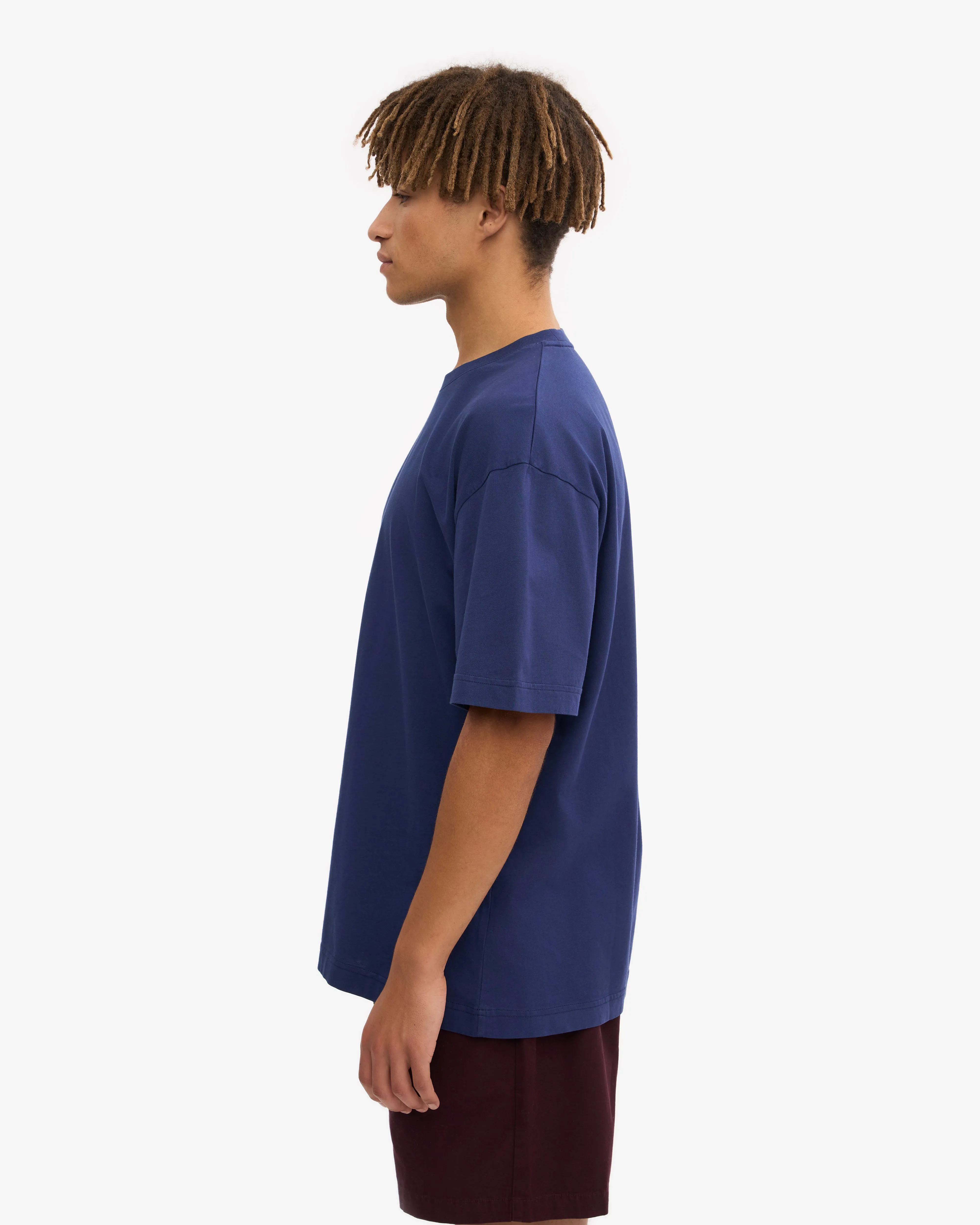 Oversized Organic T-Shirt - Marine Blue