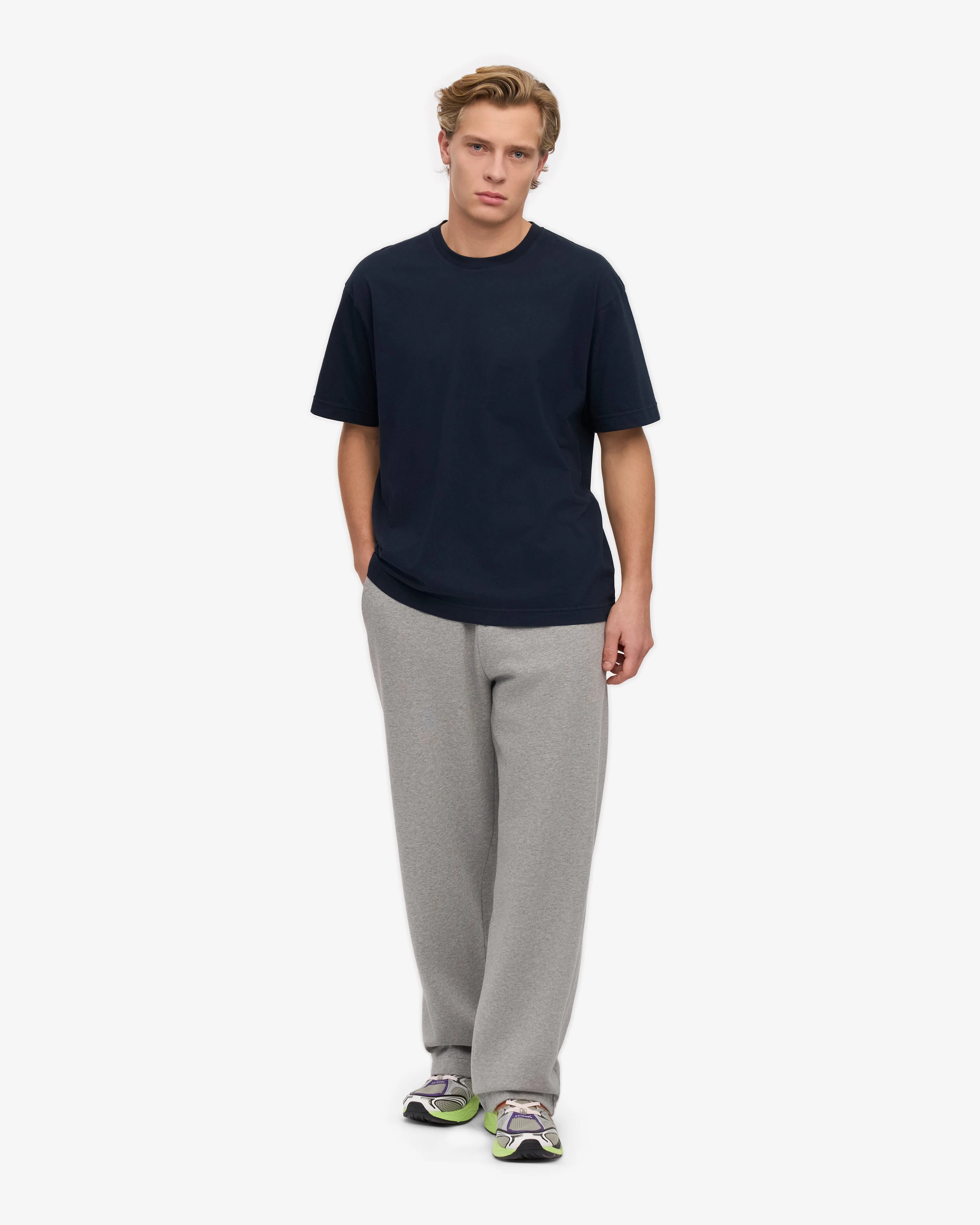 Oversized Organic T-Shirt - Navy Blue