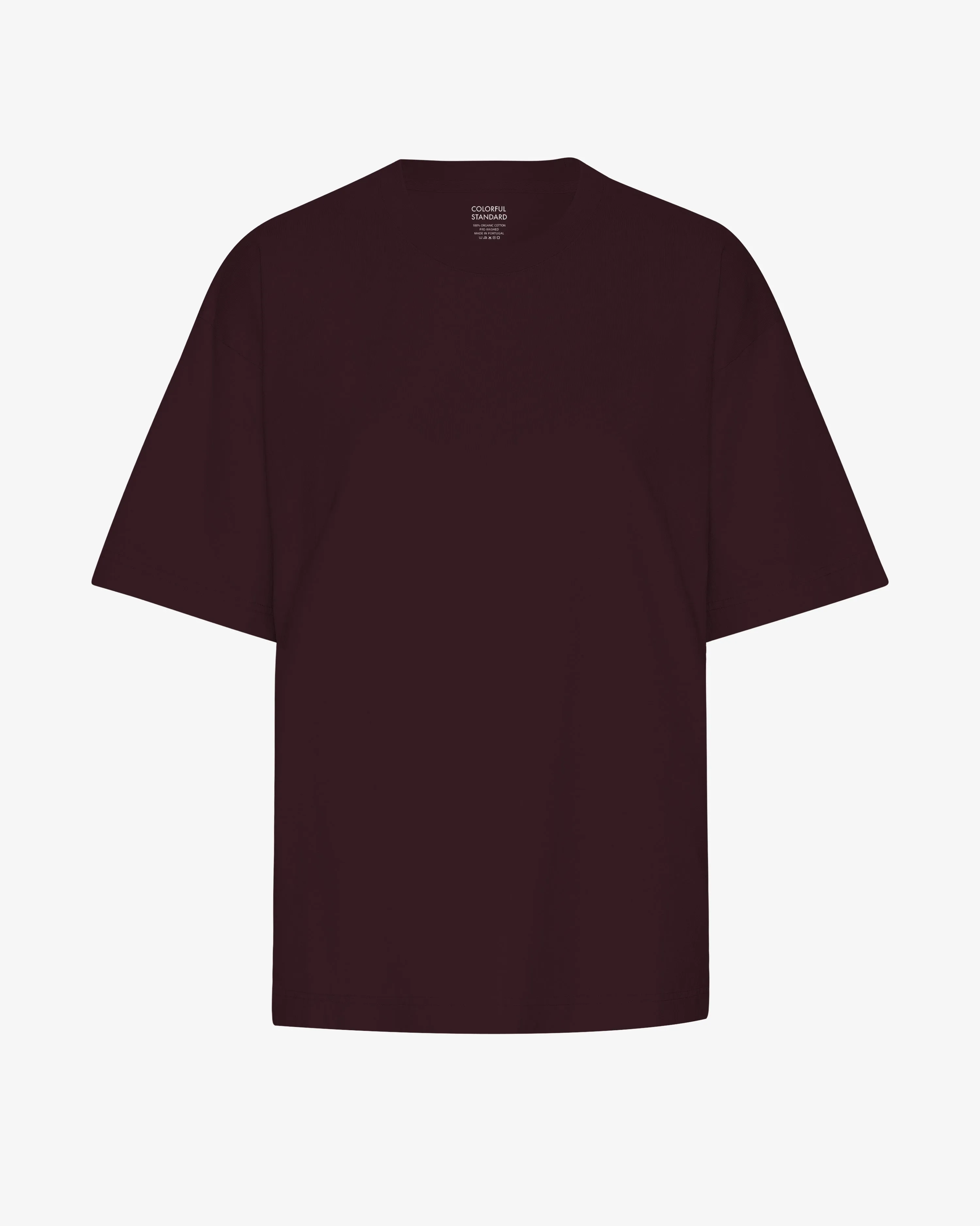 Oversized Organic T-Shirt - Oxblood Red