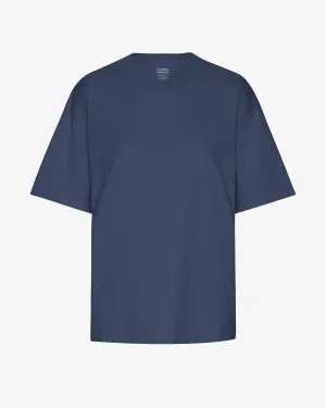 Oversized Organic T-Shirt - Petrol Blue