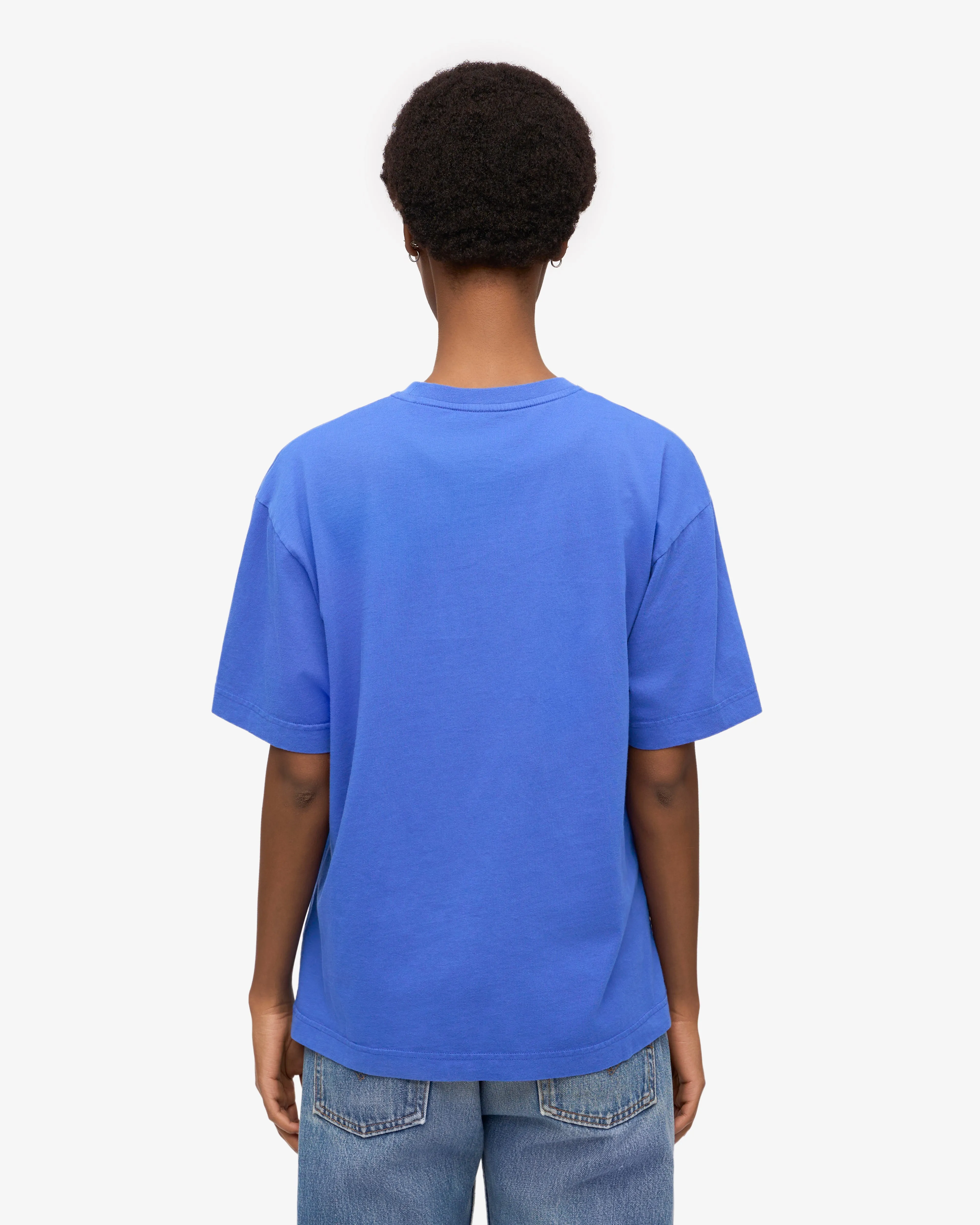 Oversized Organic T-Shirt - Sapphire Blue