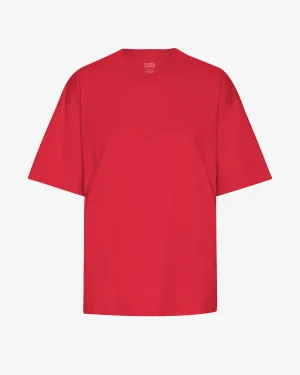 Oversized Organic T-Shirt - Scarlet Red